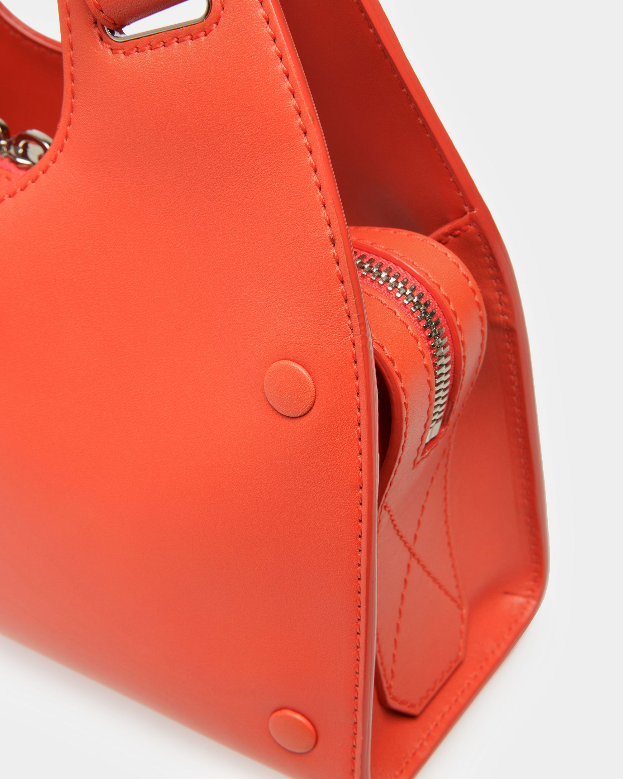 Ahres S Umhängetasche Aus Leder In Orange - Damen - Bally - 09