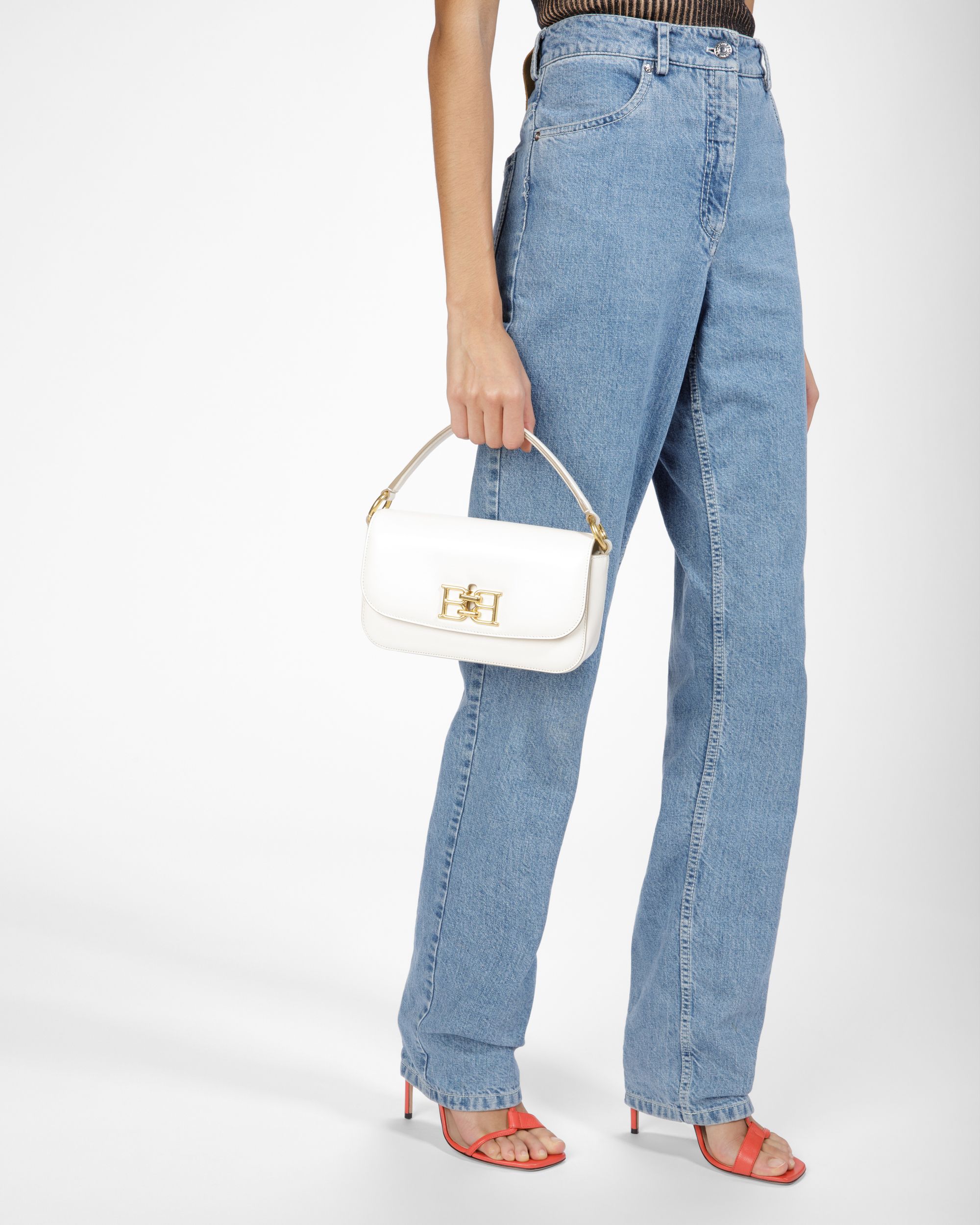 Brodye Borsa A Tracolla In Pelle Avorio - Donna - Bally - 02