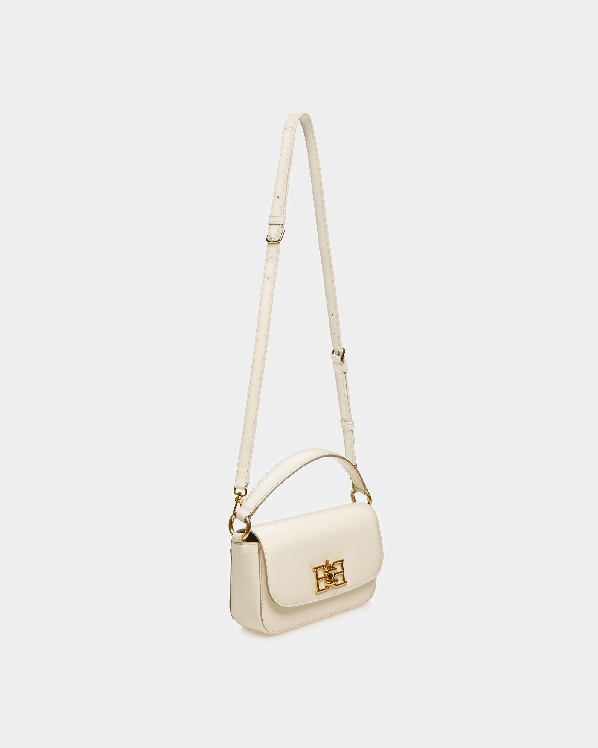 Brodye Borsa A Tracolla In Pelle Avorio - Donna - Bally - 08