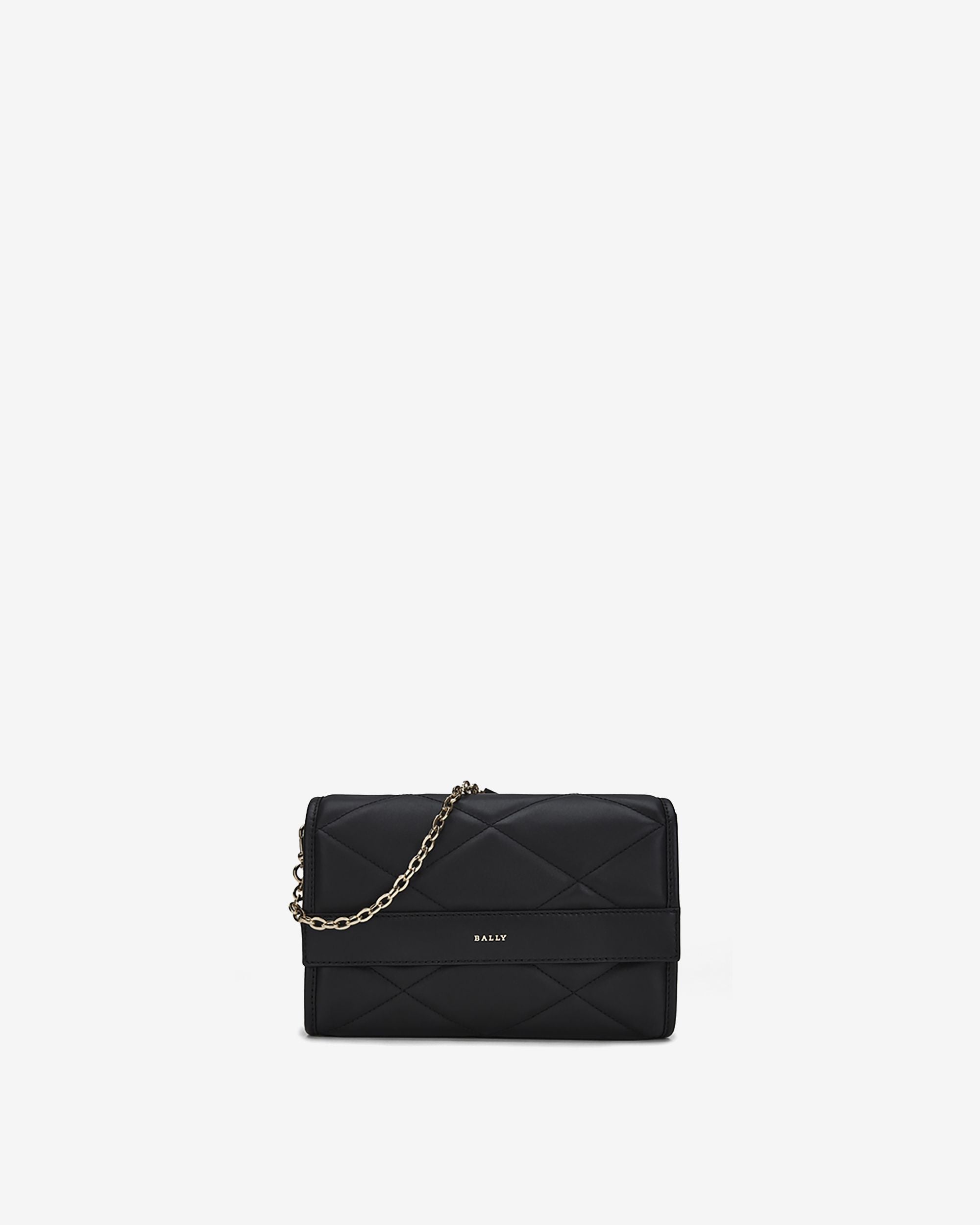 Borsa A Tracolla In Pelle Nera - Donna - Bally - 01