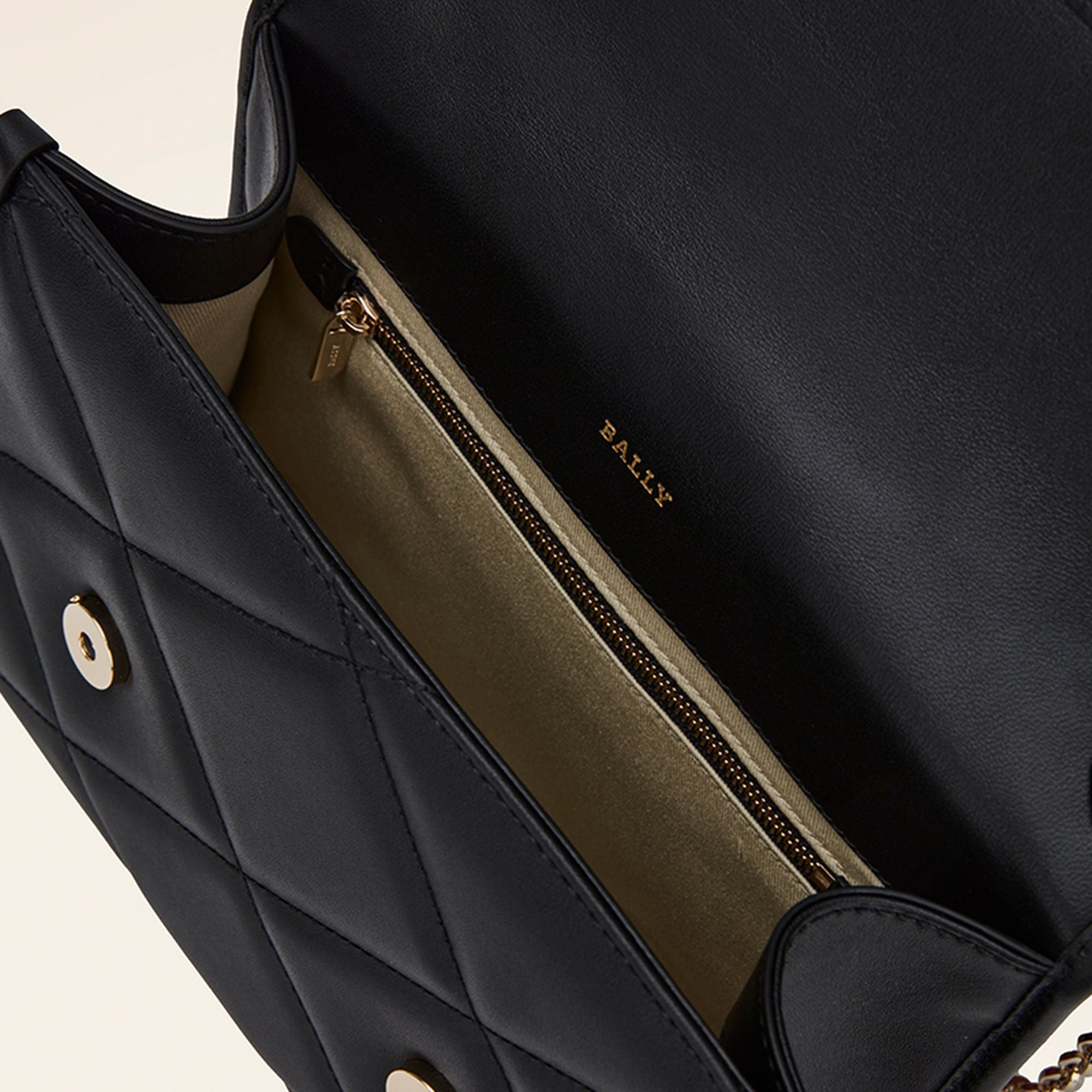Borsa A Tracolla In Pelle Nera - Donna - Bally - 03