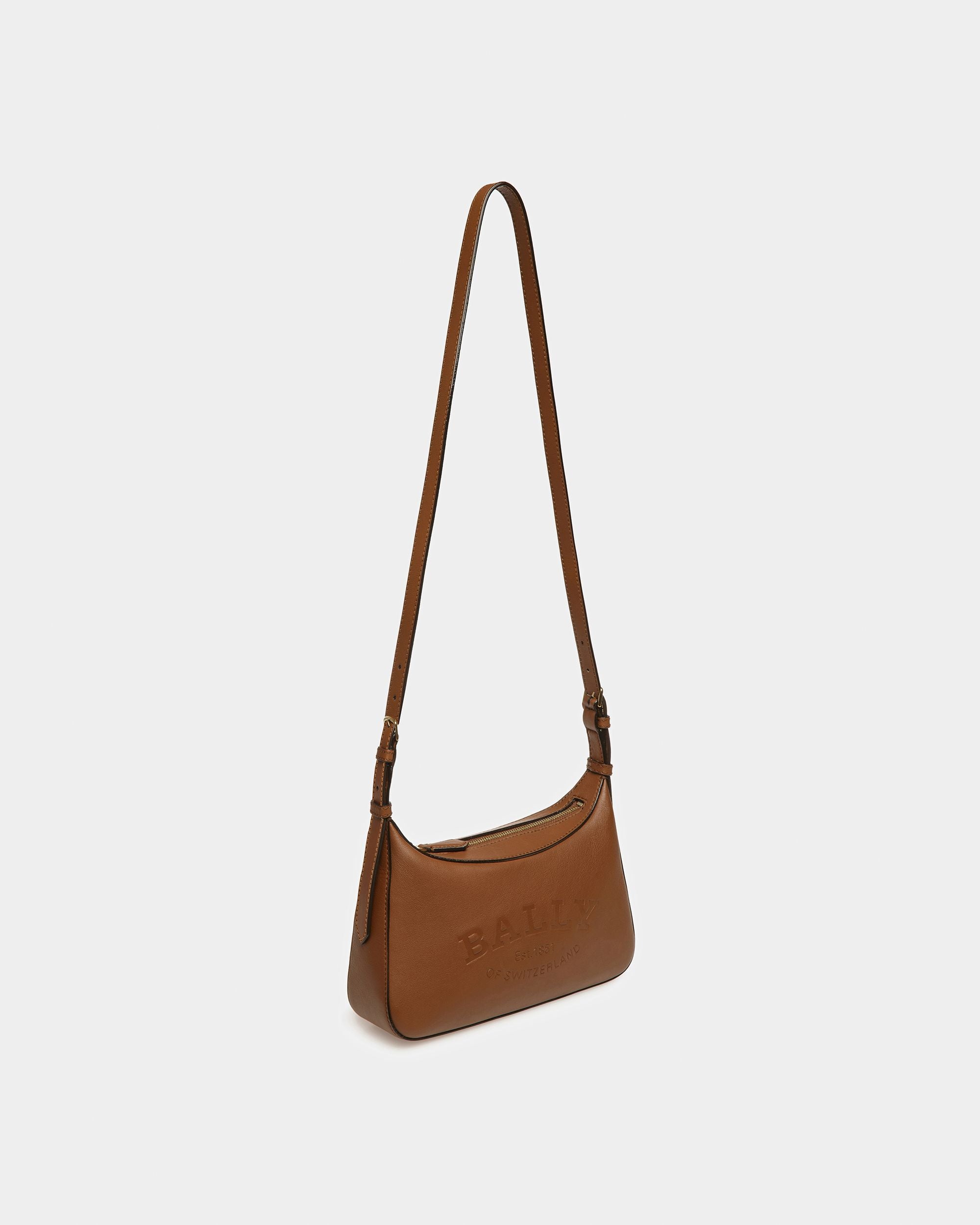 Coralye Umhängetasche Aus Leder In Braun - Damen - Bally - 07