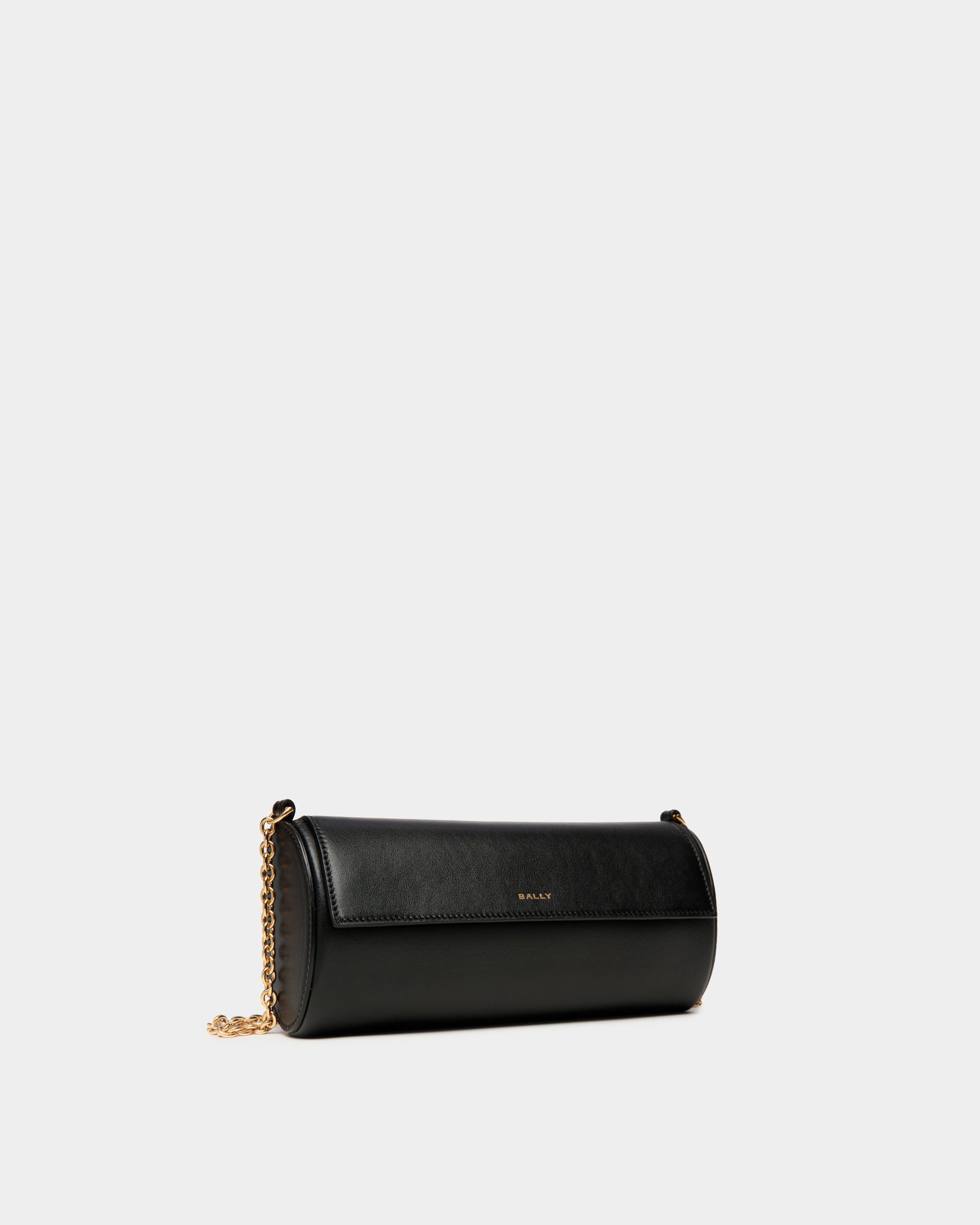 Emblem Minibag In Black Leather - Women's - Bally - 04