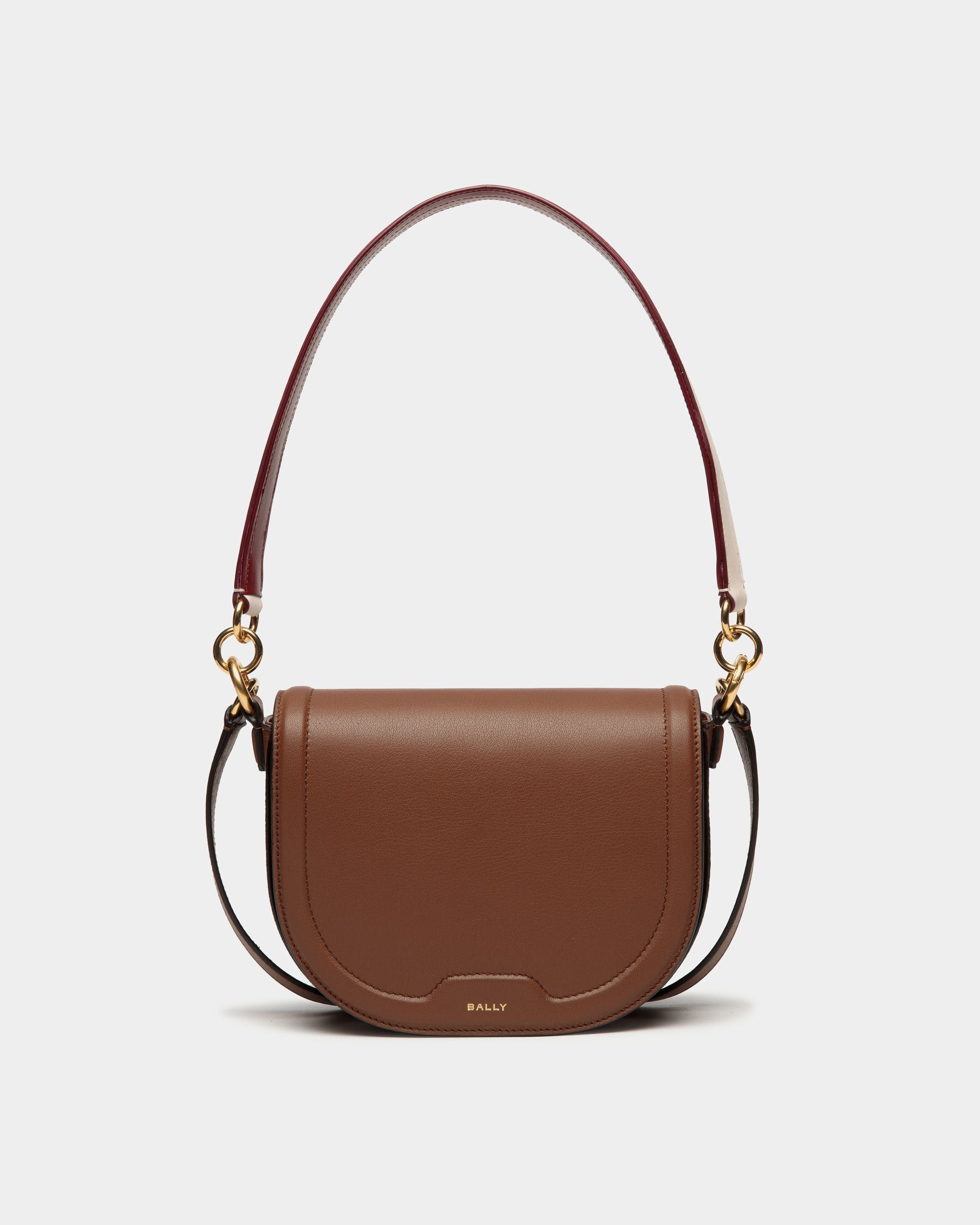 Code Umhängetasche Aus Leder In Braun - Women's - Bally - 01