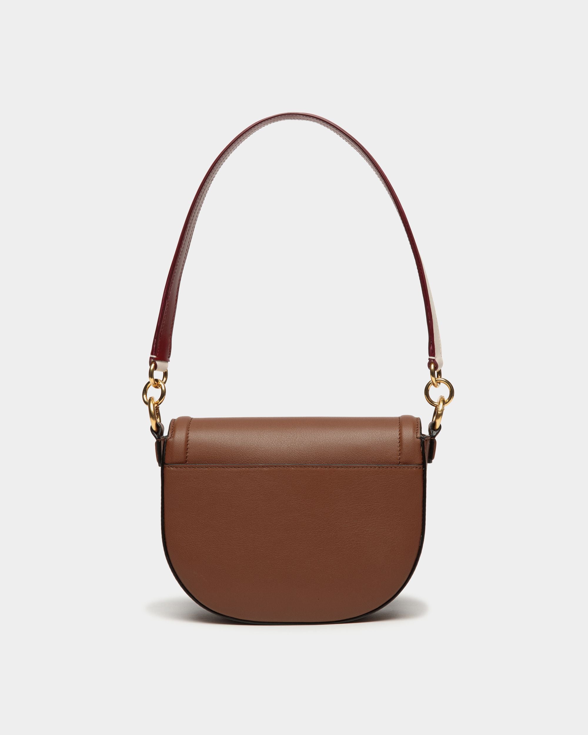 Code Crossbody Bag In Brown Leather - Women's - Bally - 03