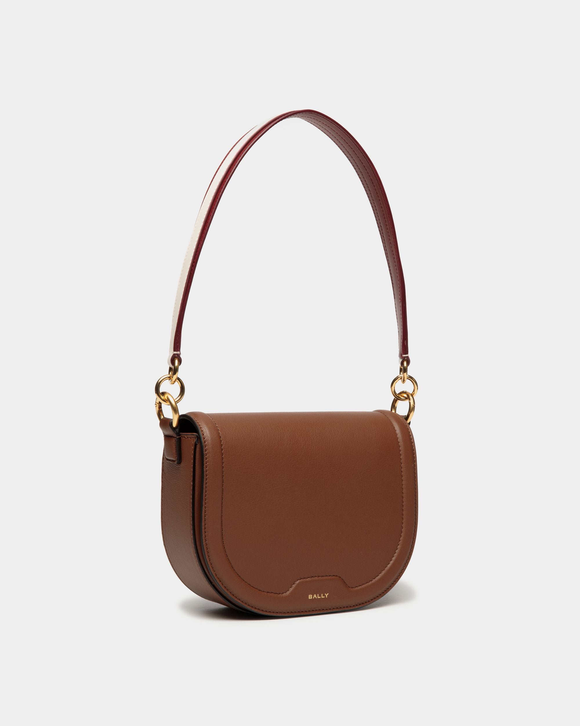 Code Umhängetasche Aus Leder In Braun - Women's - Bally - 04