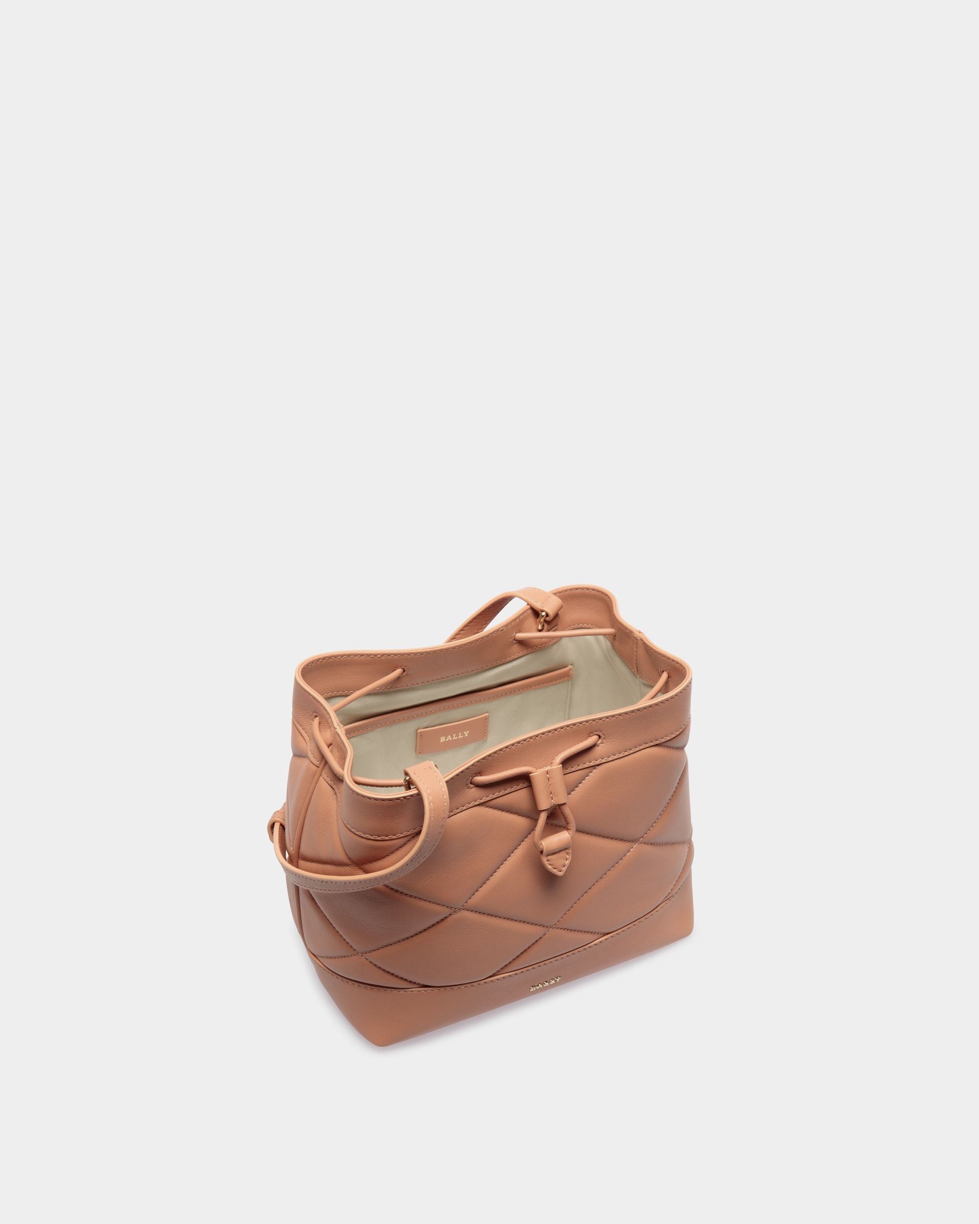 Crossbody In Orange Leather - Femme - Bally - 04
