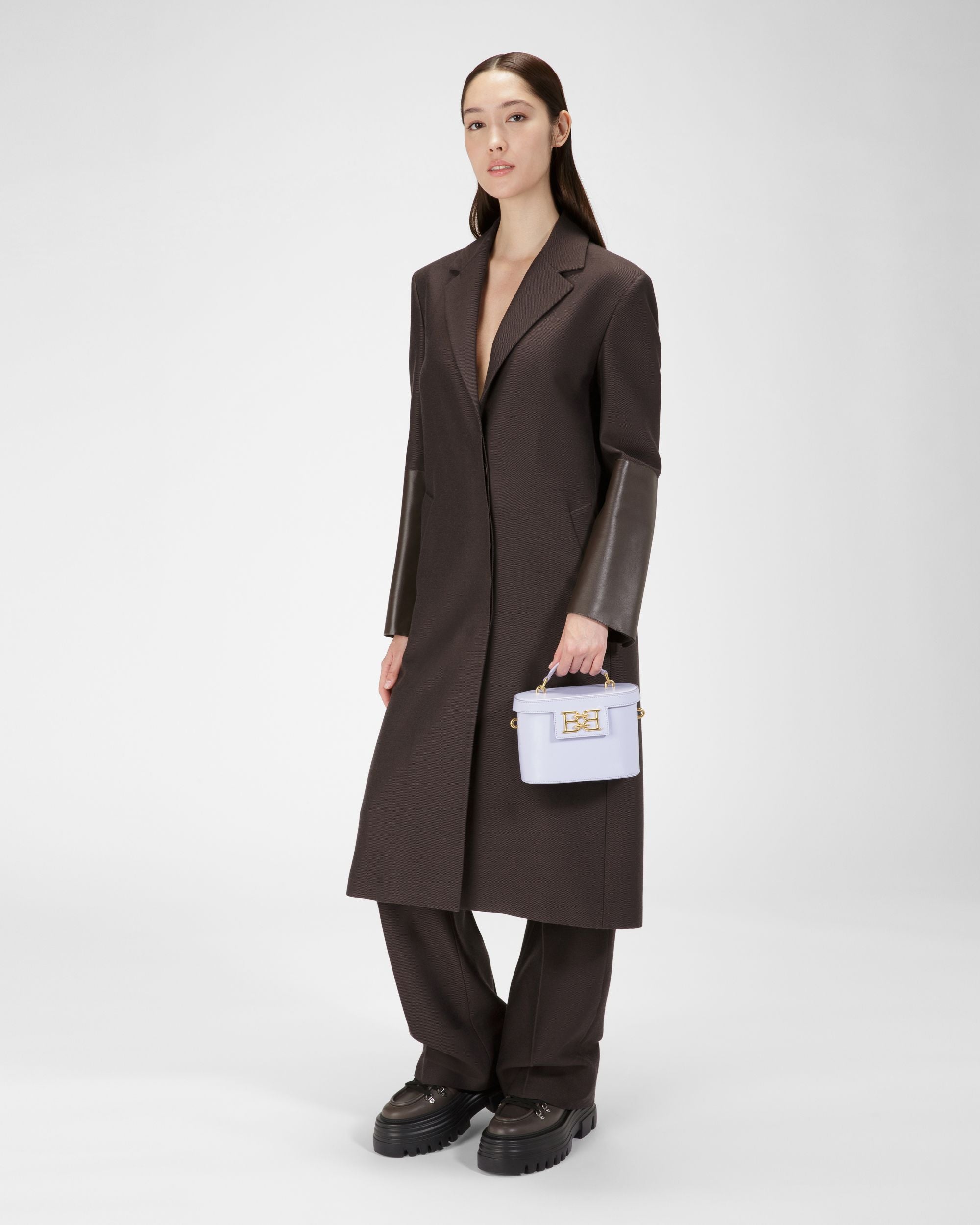 Bengi Umhängetasche Aus Fliederfarbenem Leder - Damen - Bally - 01