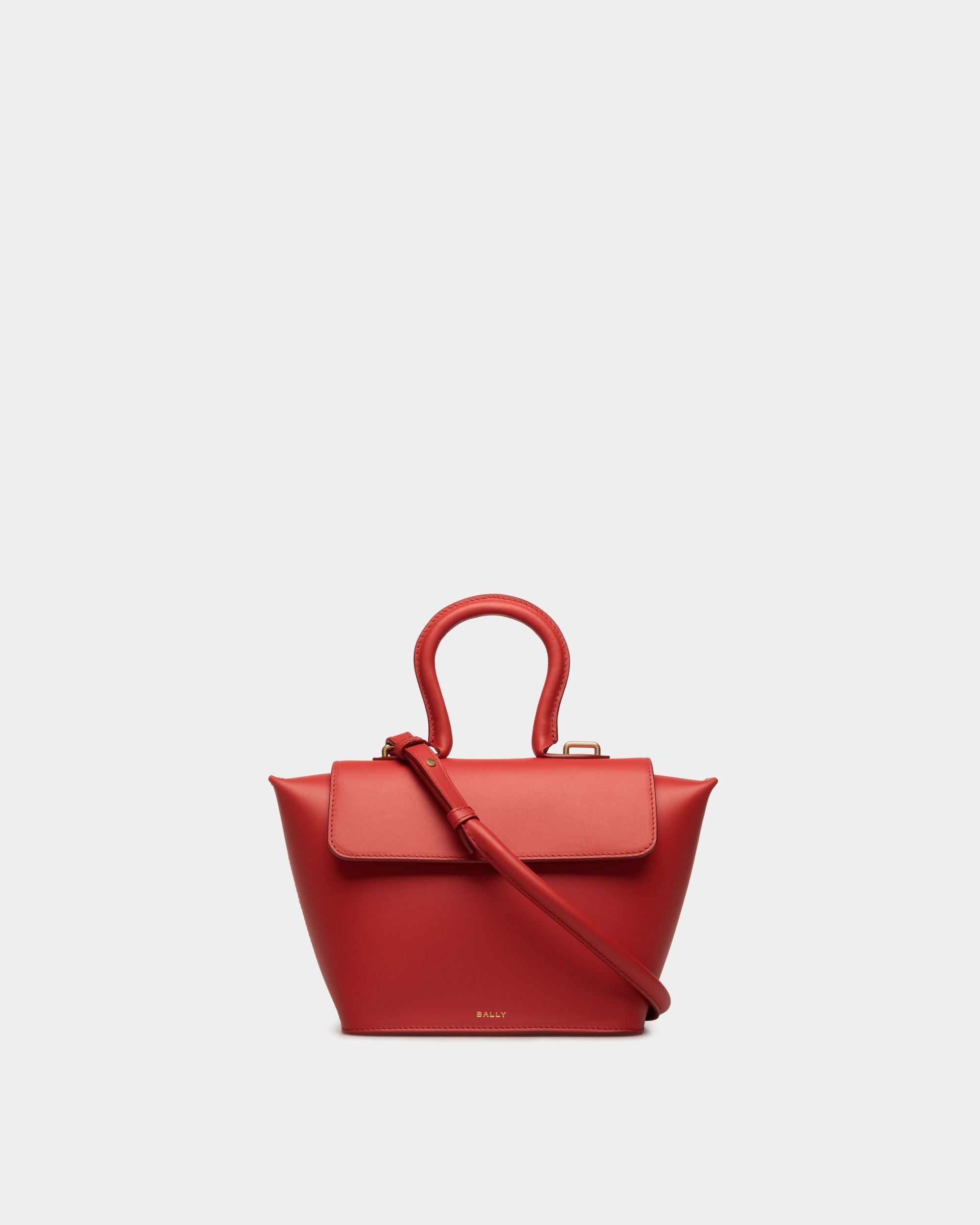 Belle Henkeltasche Aus Leder In Candy Red - Women's - Bally - 01