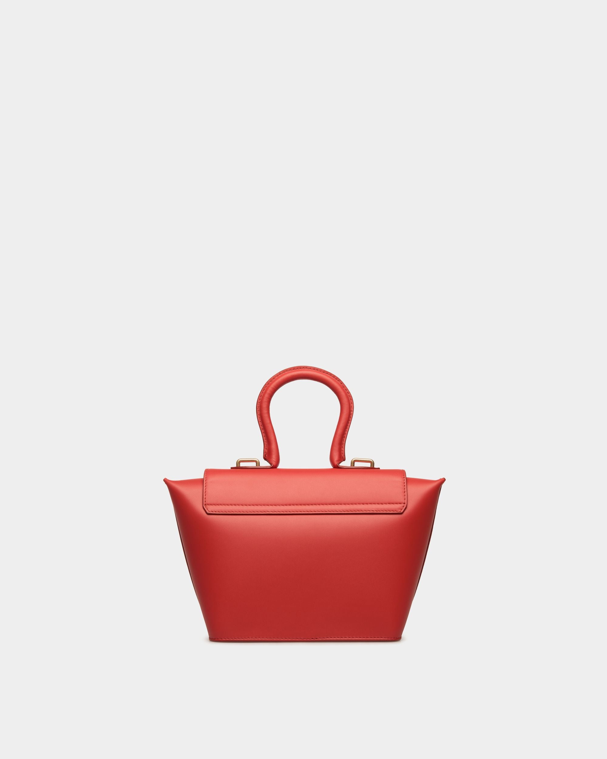 Belle Henkeltasche Aus Leder In Candy Red - Women's - Bally - 02