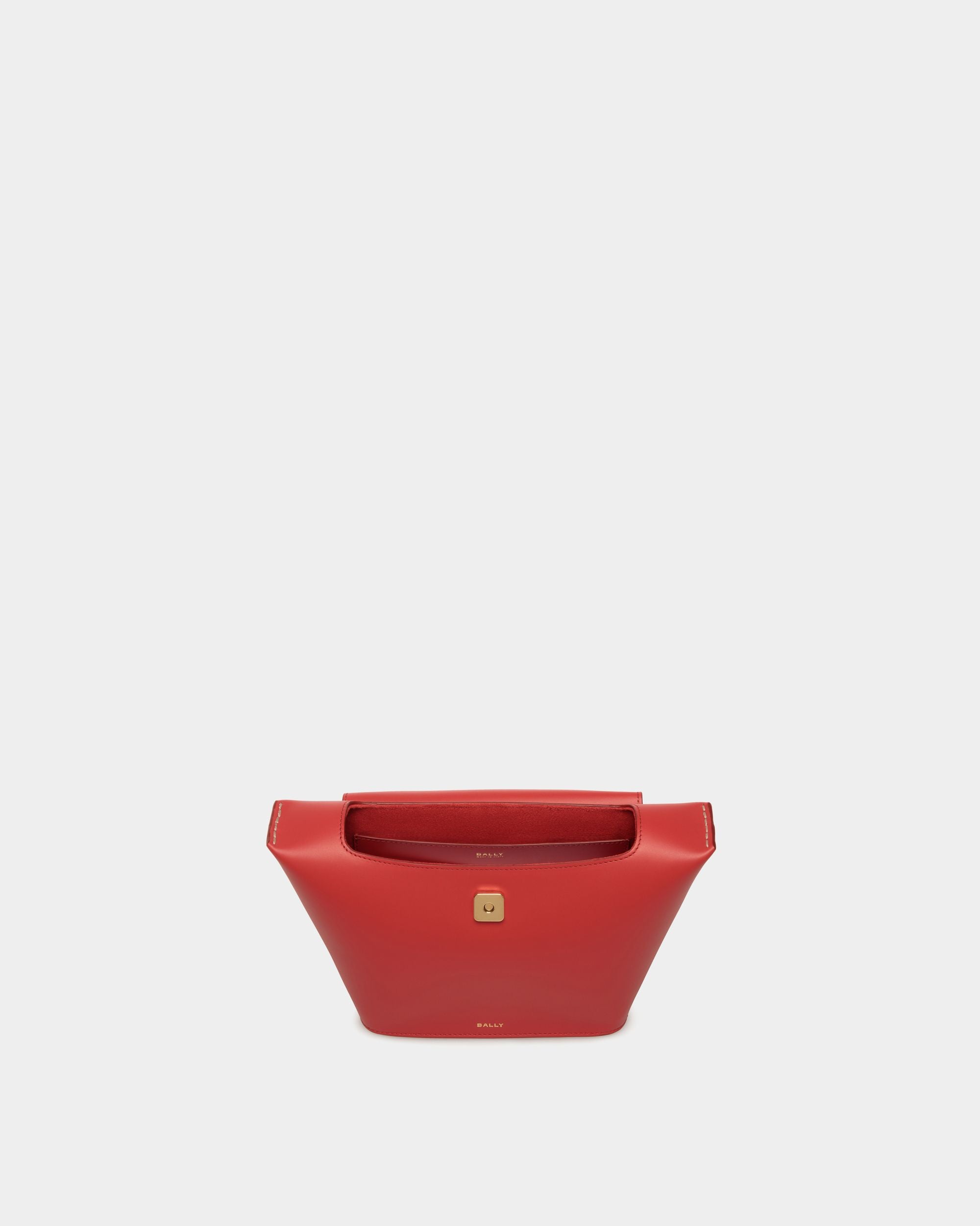 Belle Henkeltasche Aus Leder In Candy Red - Women's - Bally - 04