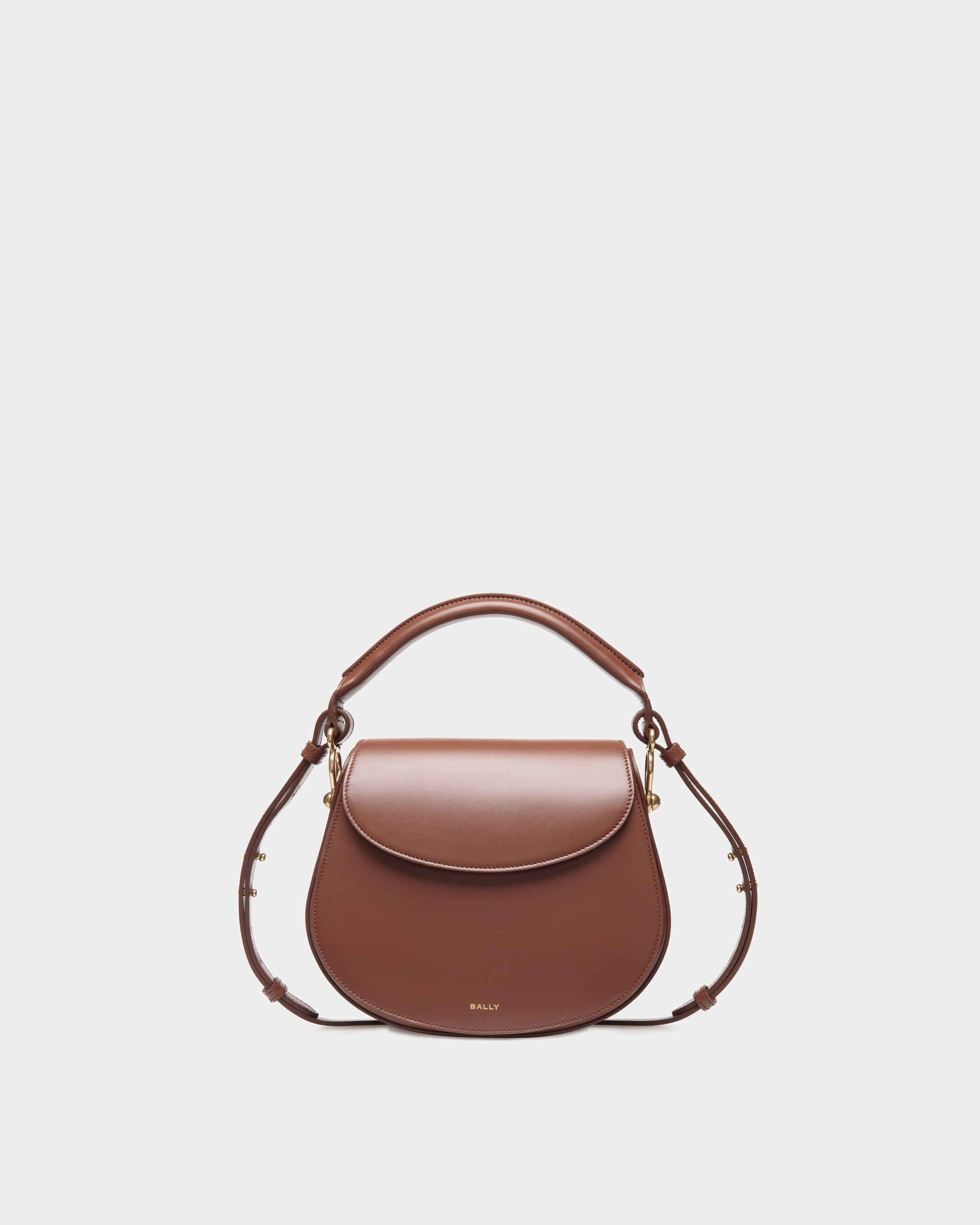 Lune Umhängetasche Aus Leder In Braun - Women's - Bally - 01
