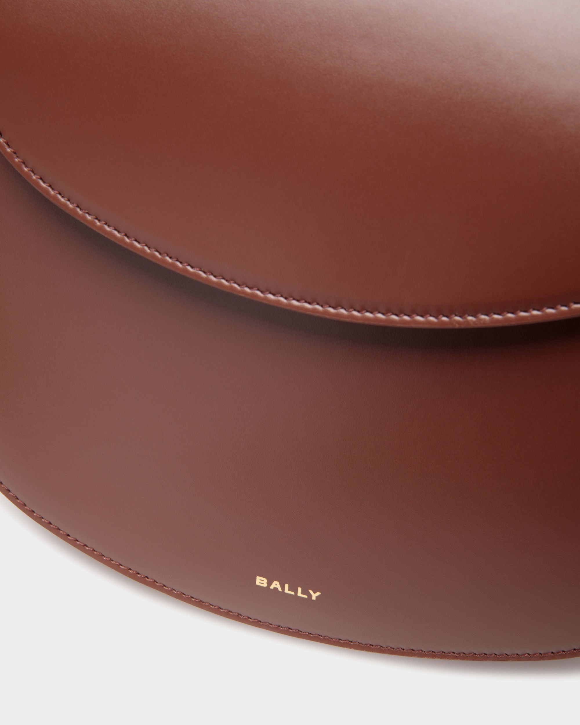 Borsa A Tracolla Lune In Pelle Marrone - Donna - Bally - 06
