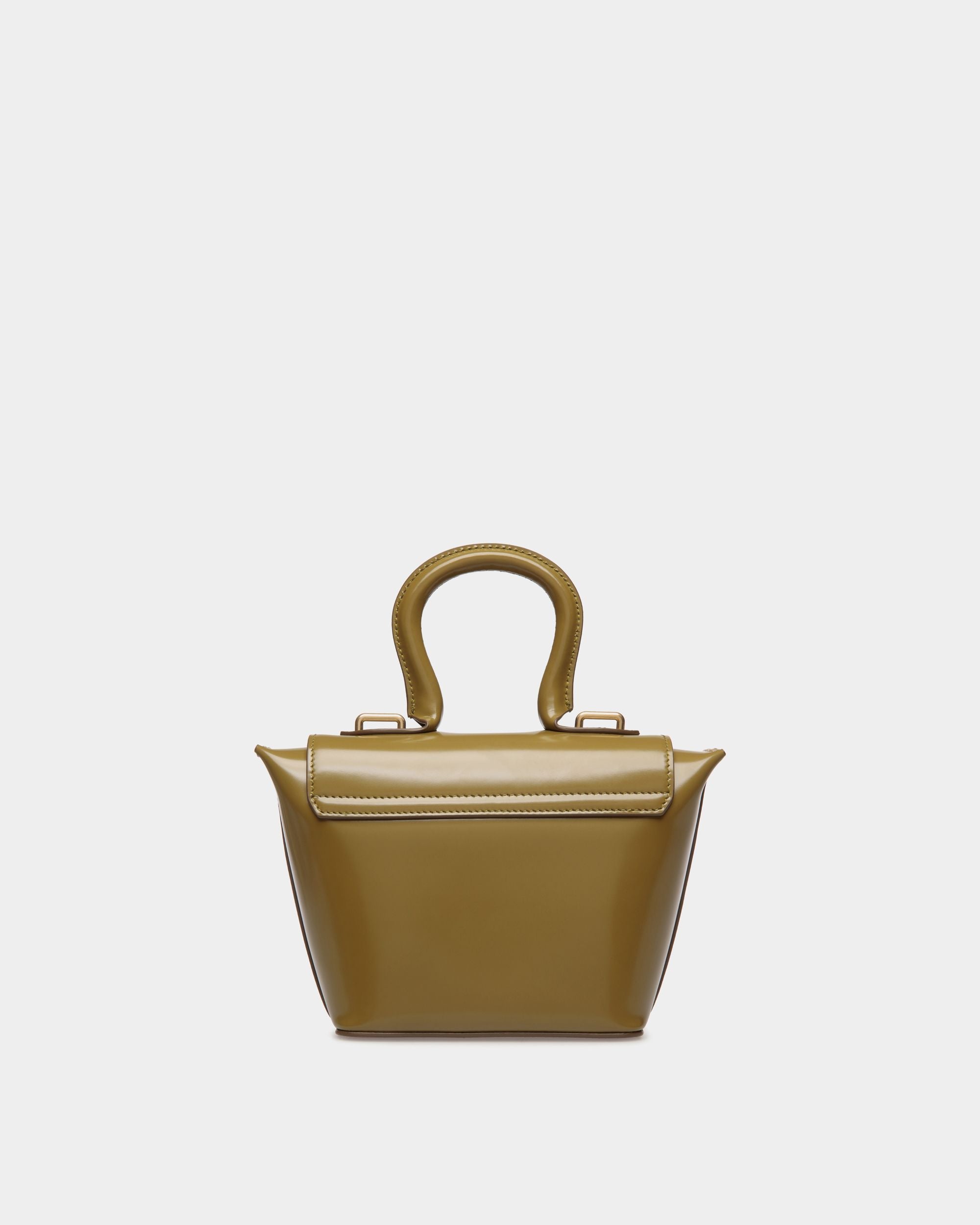 Belle Minibag In Olive Green Brushed Leather - Women's - Bally - 03