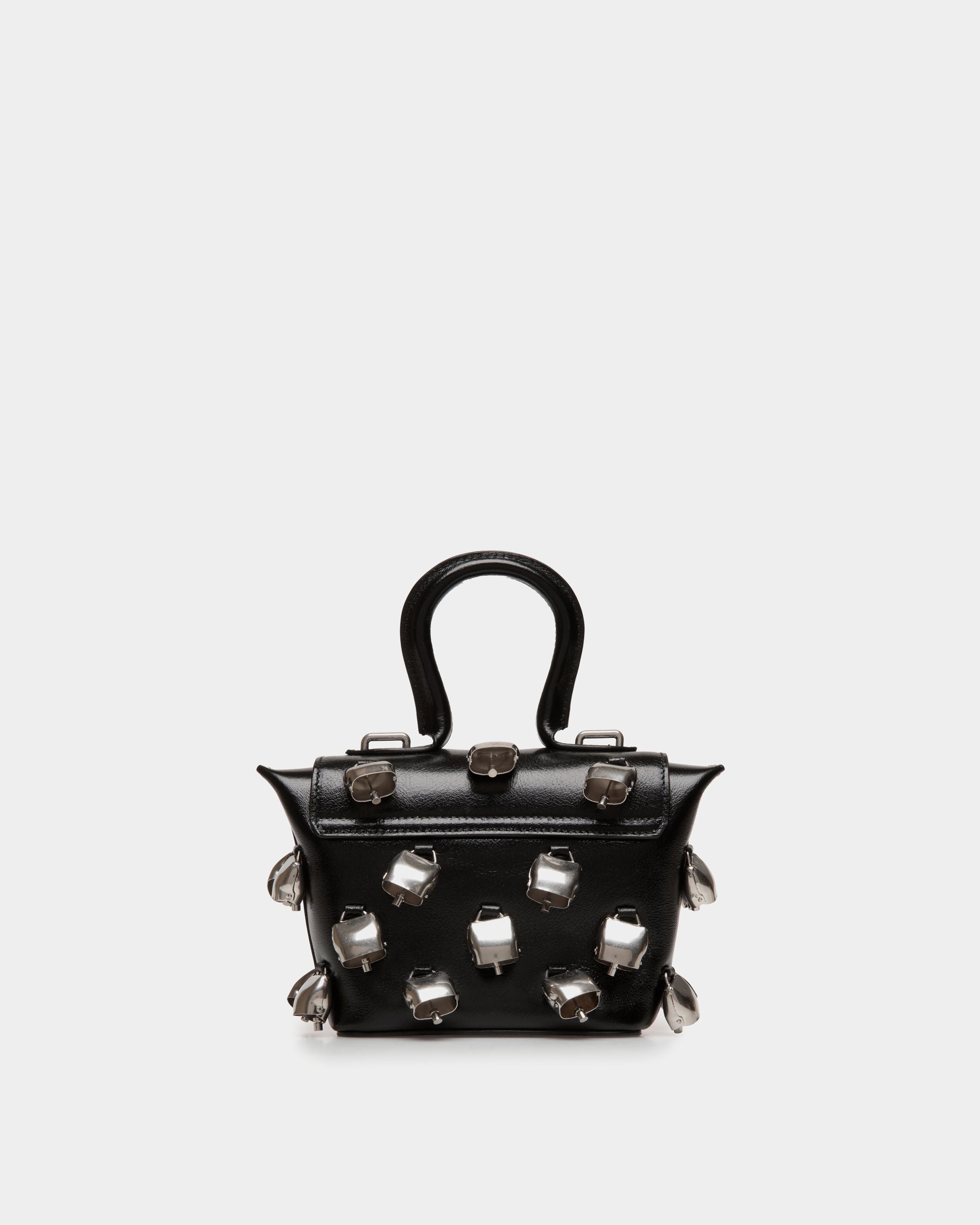 Belle Minibag In Black Leather with Bells - Donna - Bally - 03