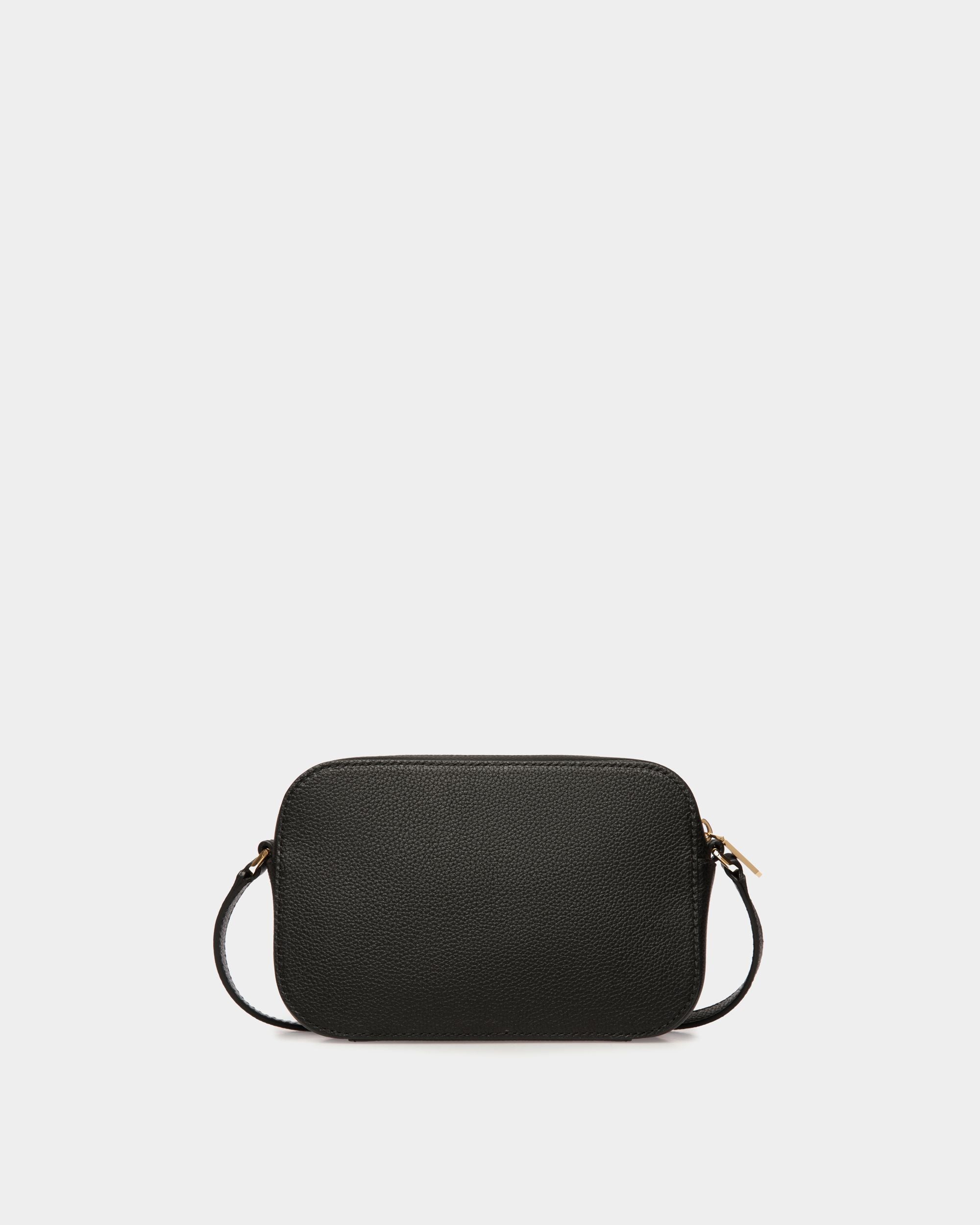 Borsa A Tracolla Piccola Lock Me In Pelle Granata Nera - Donna - Bally - 03