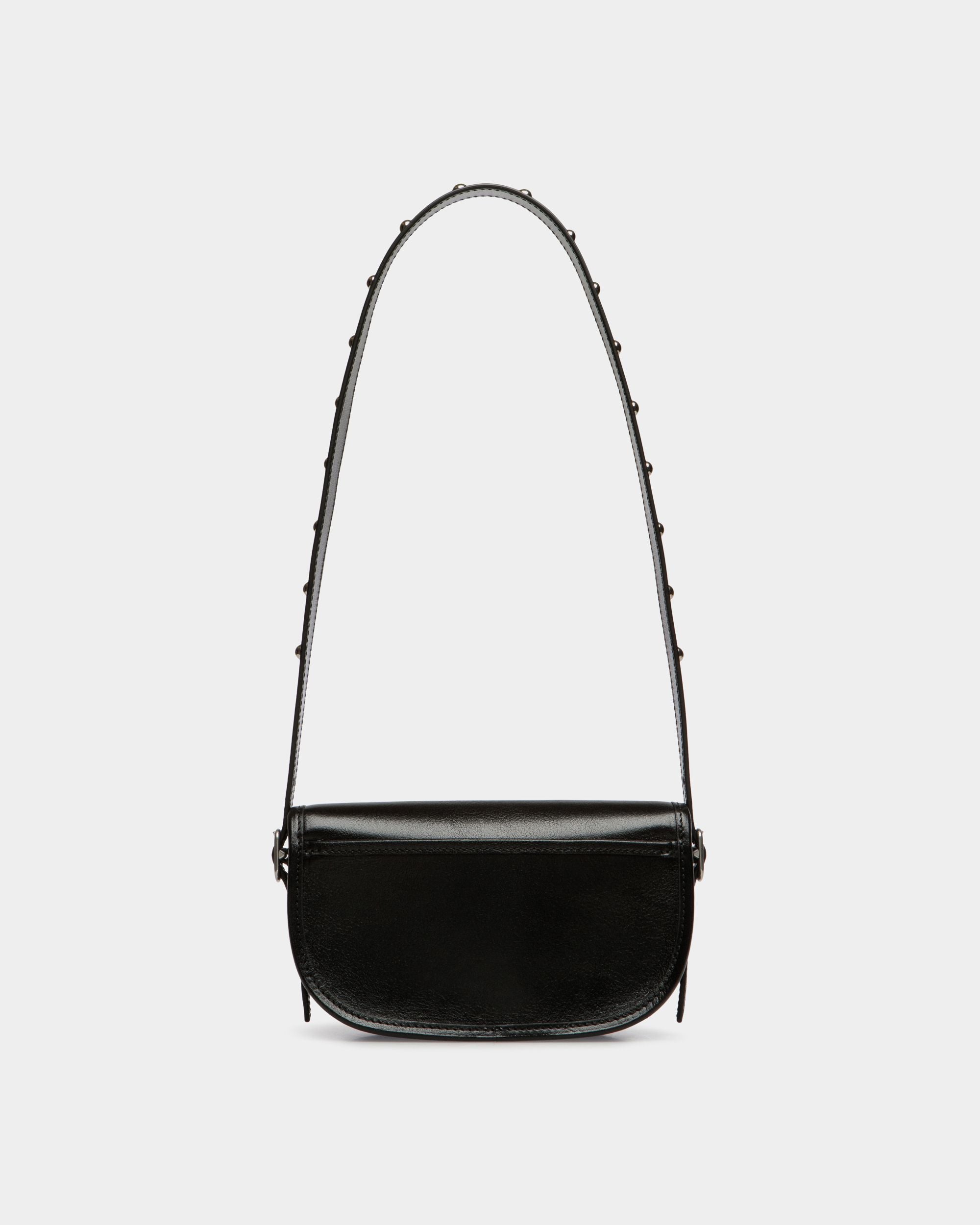 Beckett Minitasche Aus Schwarzem Leder Mit Bally Pin - Damen - Bally - 03