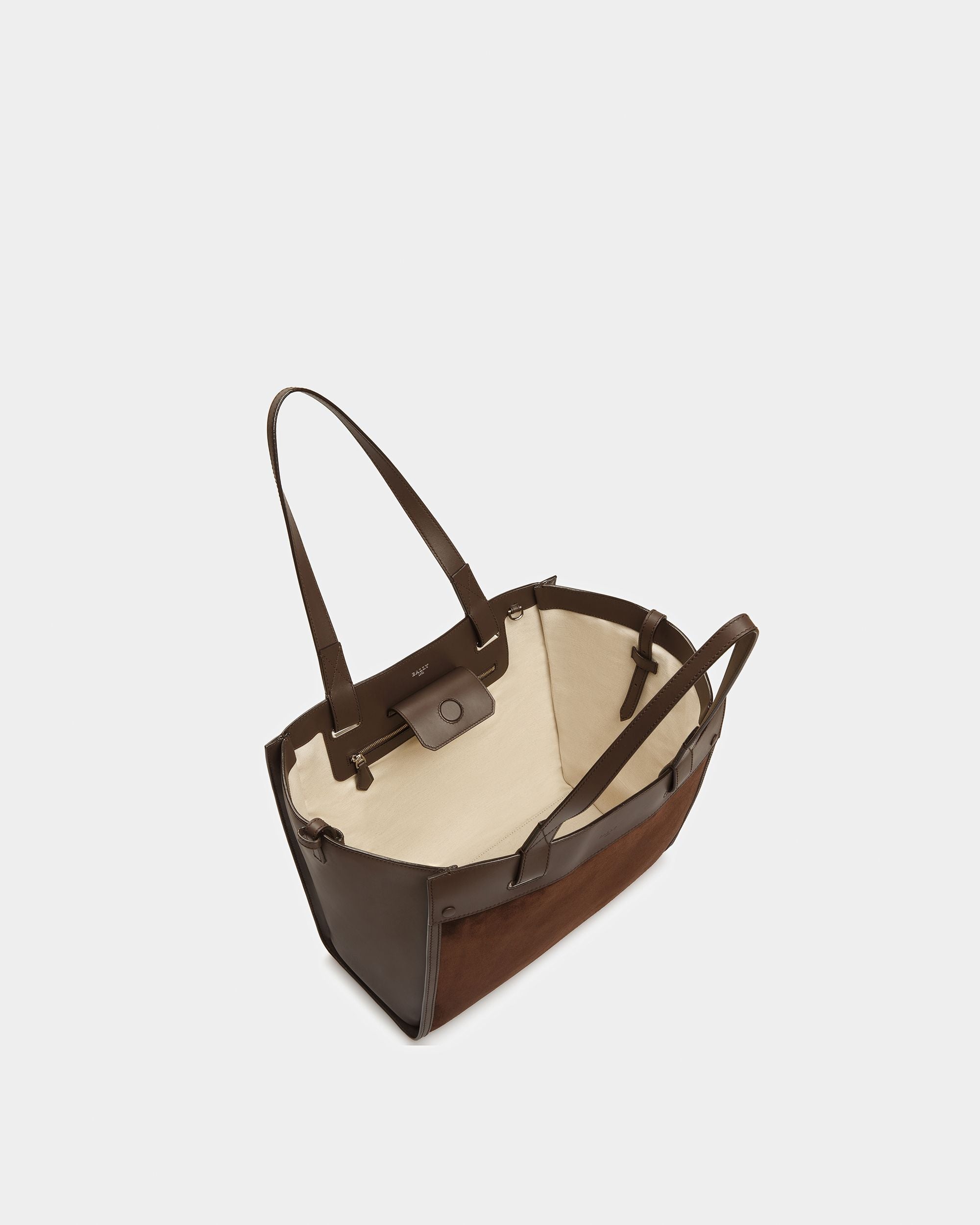 Arystea Tragetasche Aus Leder In Braun - Damen - Bally - 04