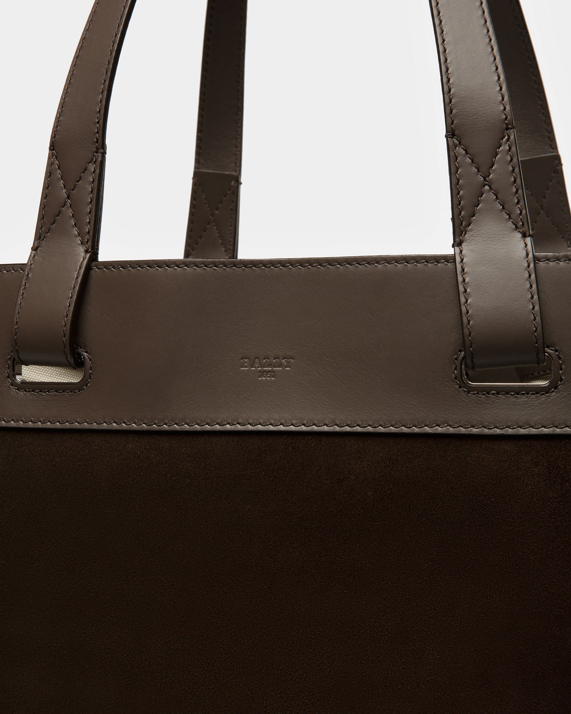 Arystea Tragetasche Aus Leder In Braun - Damen - Bally - 05