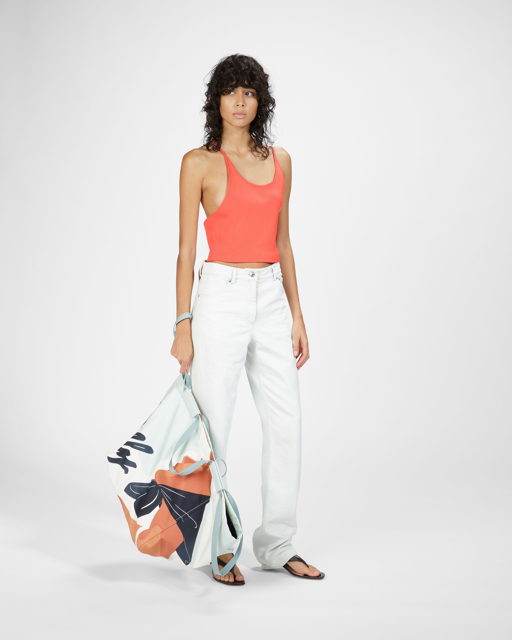 Billboard Tragetasche Aus Nylon In Blau - Damen - Bally - 05