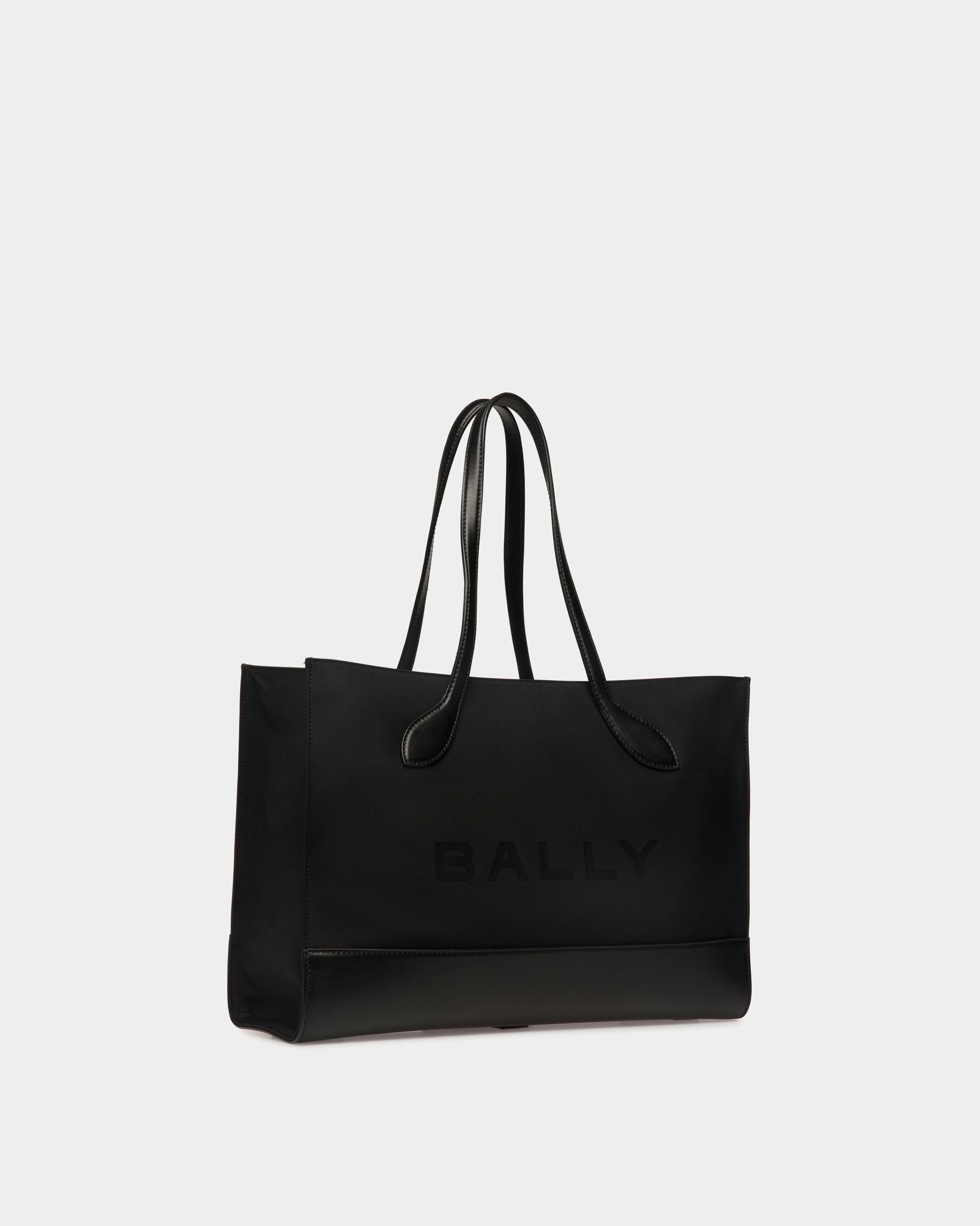 Bar Tragetasche Aus Nylon Und Leder In Schwarz - Damen - Bally - 04