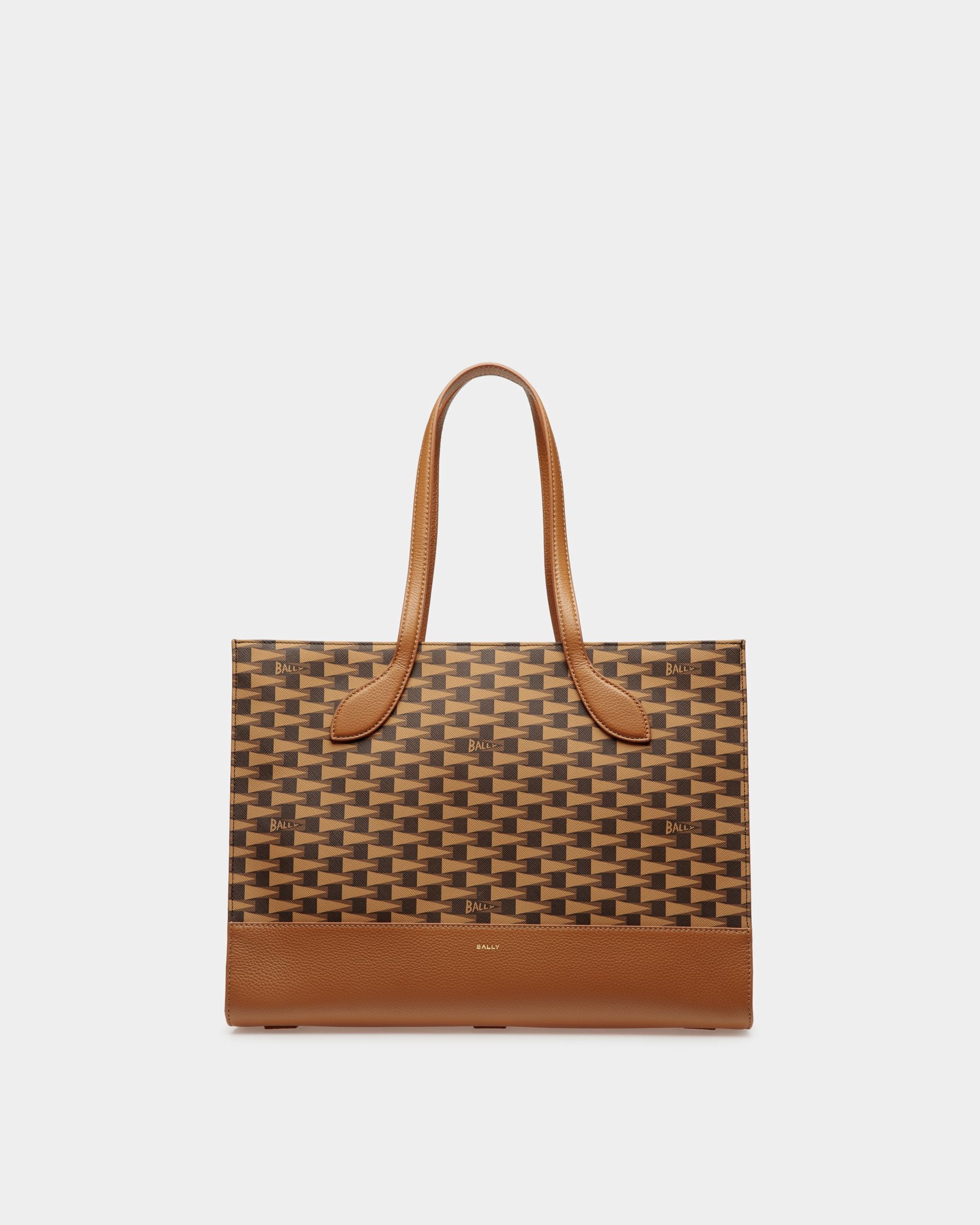 Tote Bag Pennant In Tpu Ocra - Donna - Bally - 01