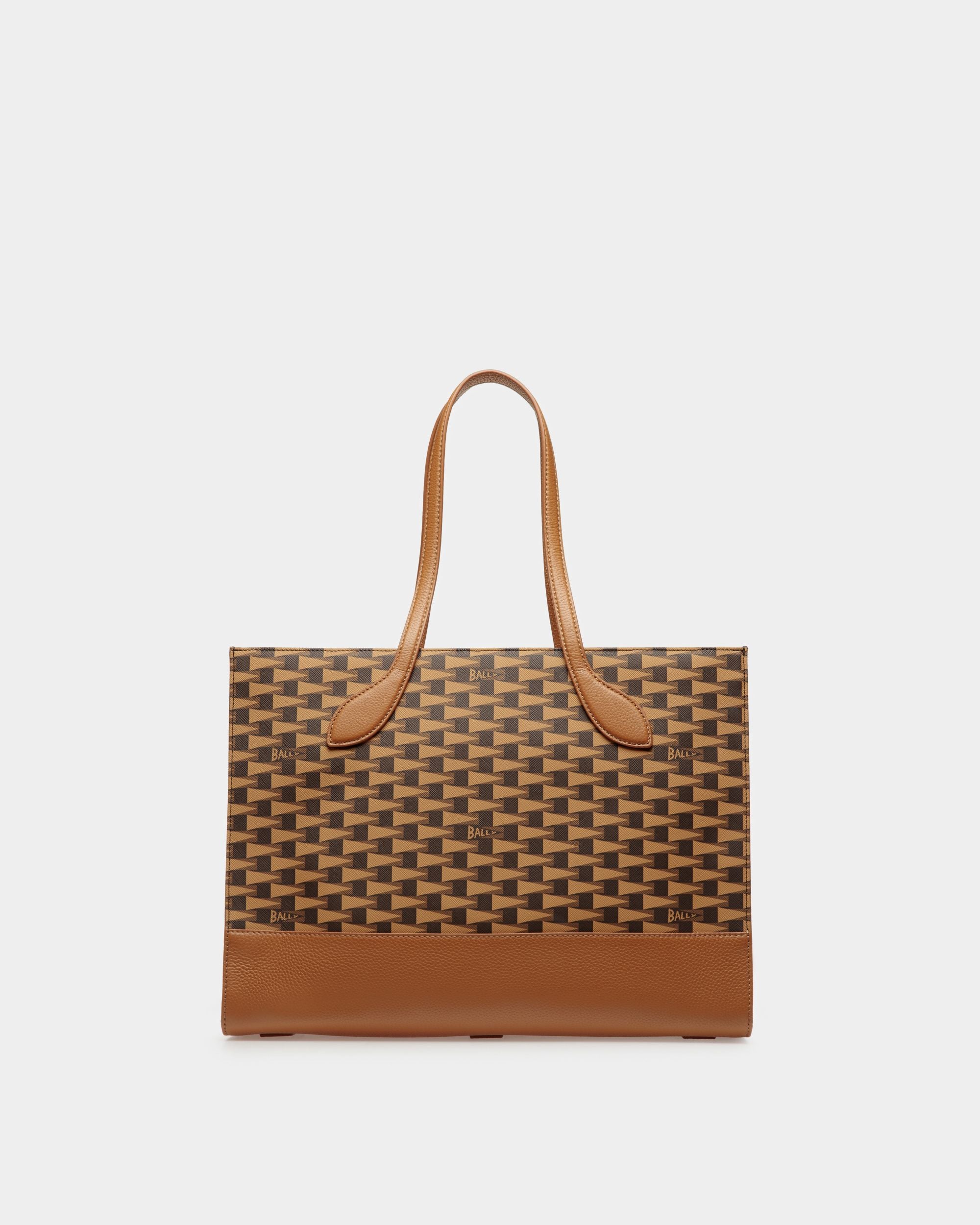 Tote Bag Pennant In Tpu Ocra - Donna - Bally - 03