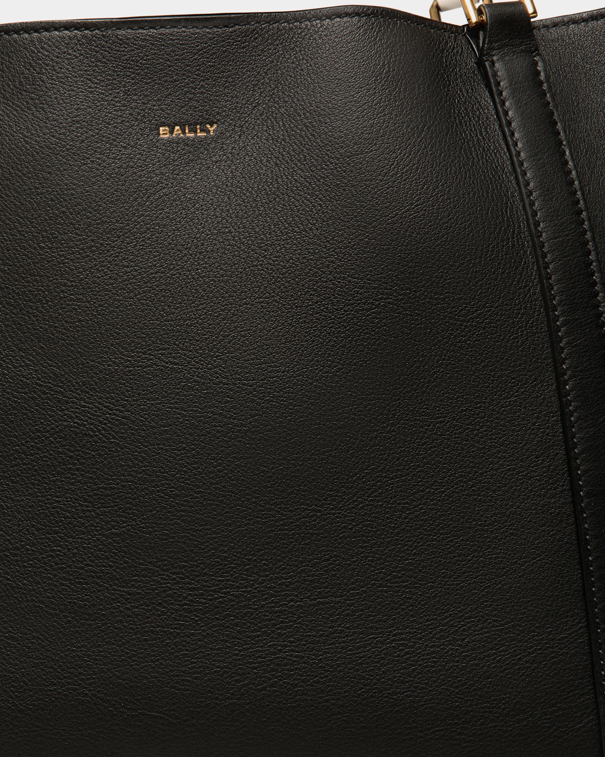 Code Tote Bag in Black Leather - Women's - Bally - 04