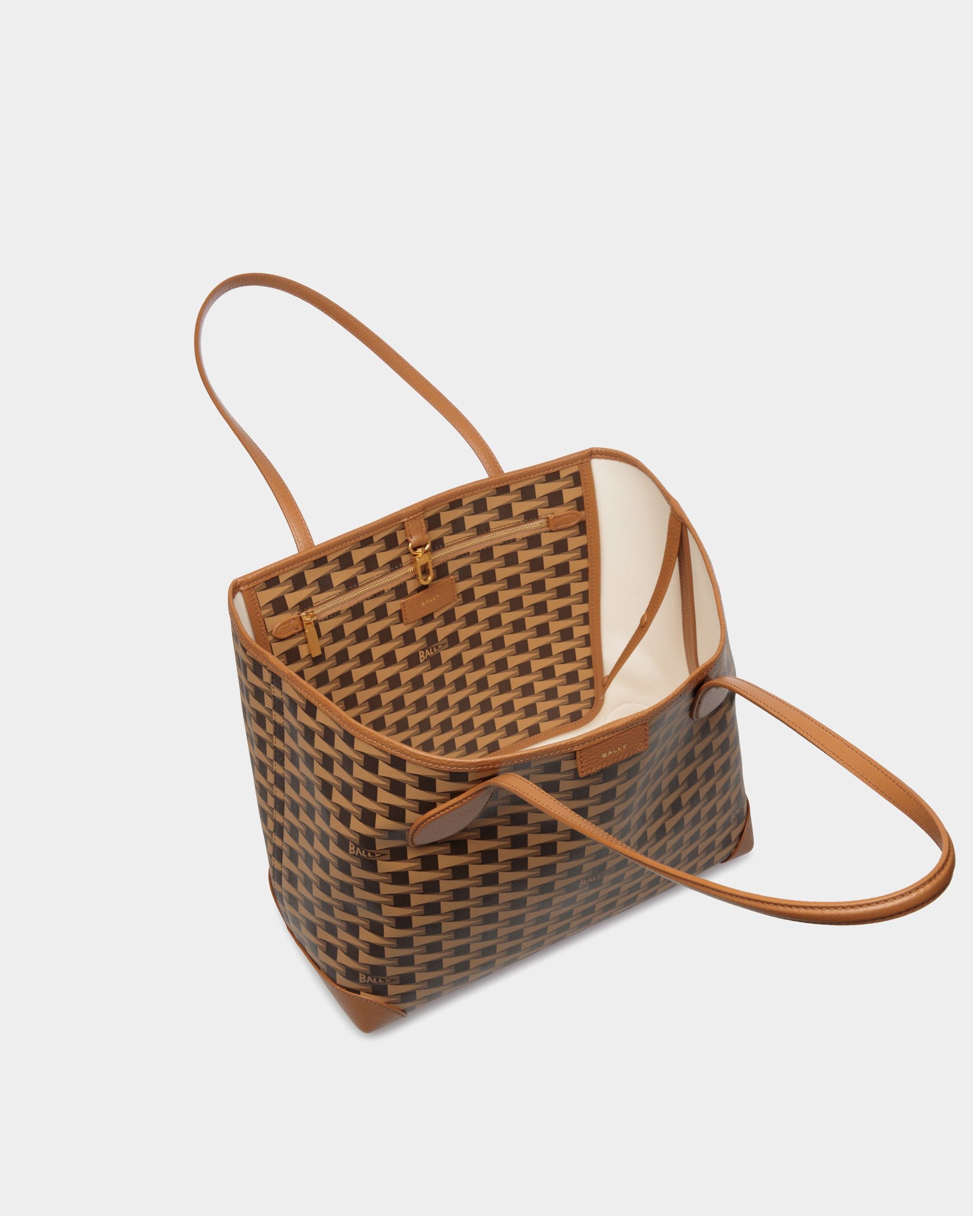 Tote Bag Pennant Marrone - Donna - Bally - 05