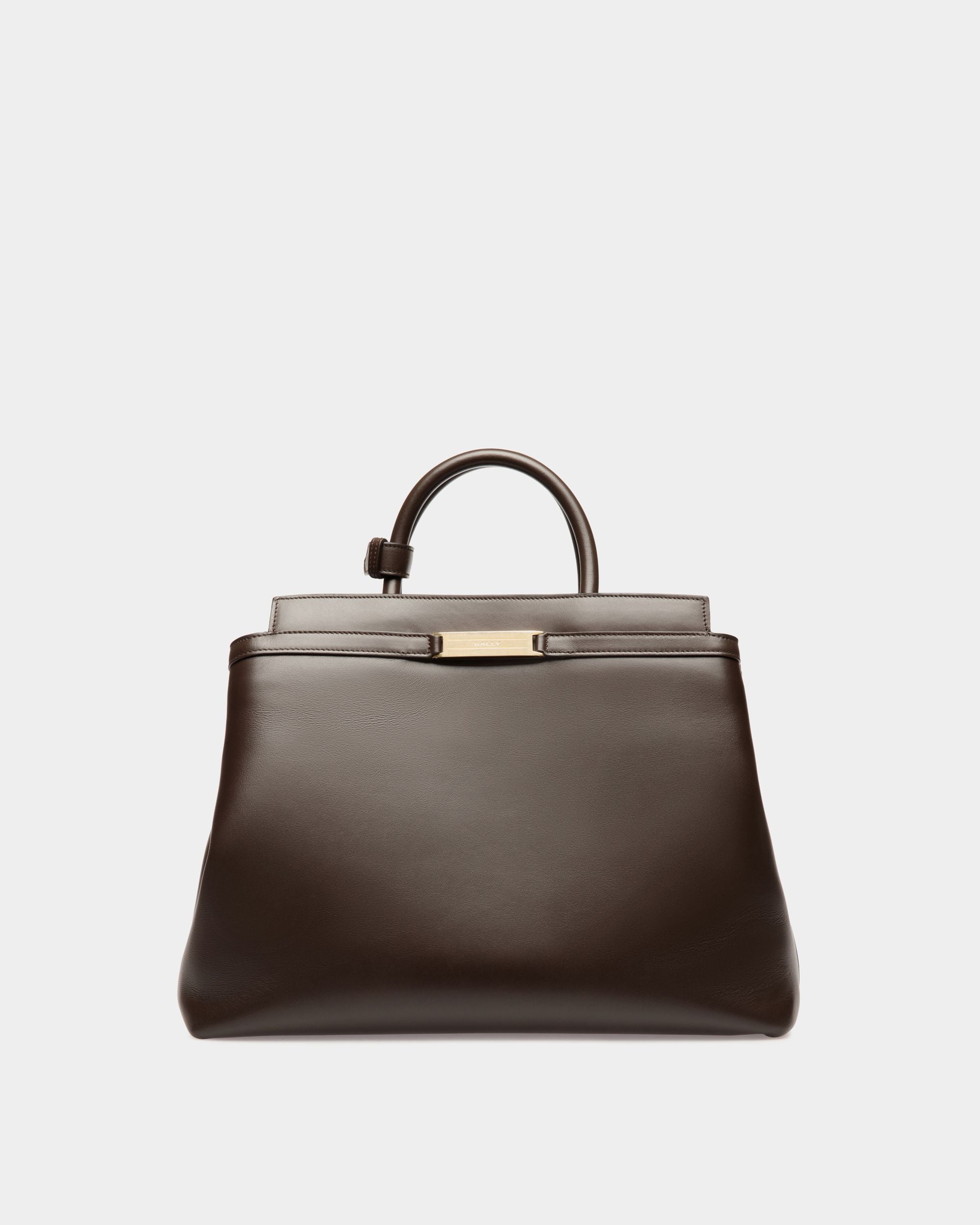 Deco Tragetasche Aus Leder In Ebenholzschwarz - Damen - Bally - 01