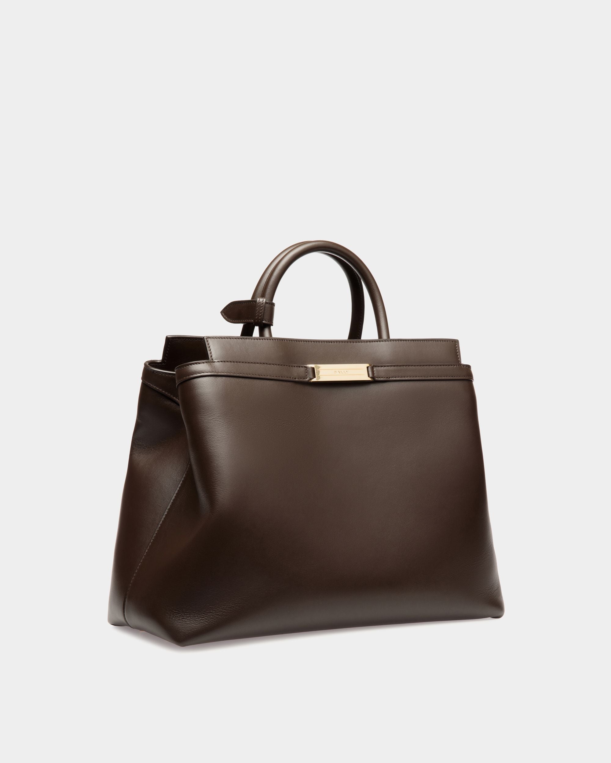 Deco Tragetasche Aus Leder In Ebenholzschwarz - Damen - Bally - 04