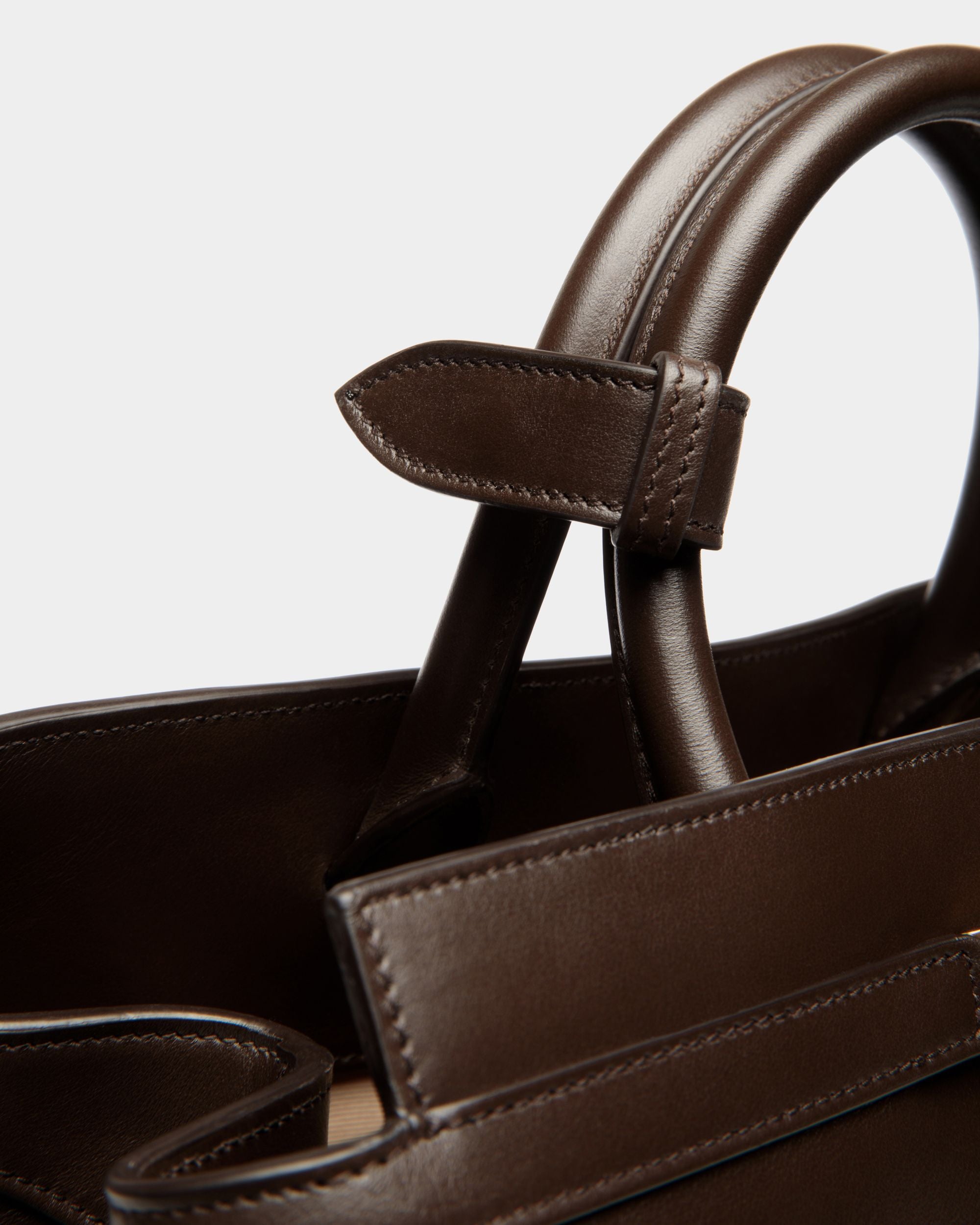 Deco Tragetasche Aus Leder In Ebenholzschwarz - Damen - Bally - 06