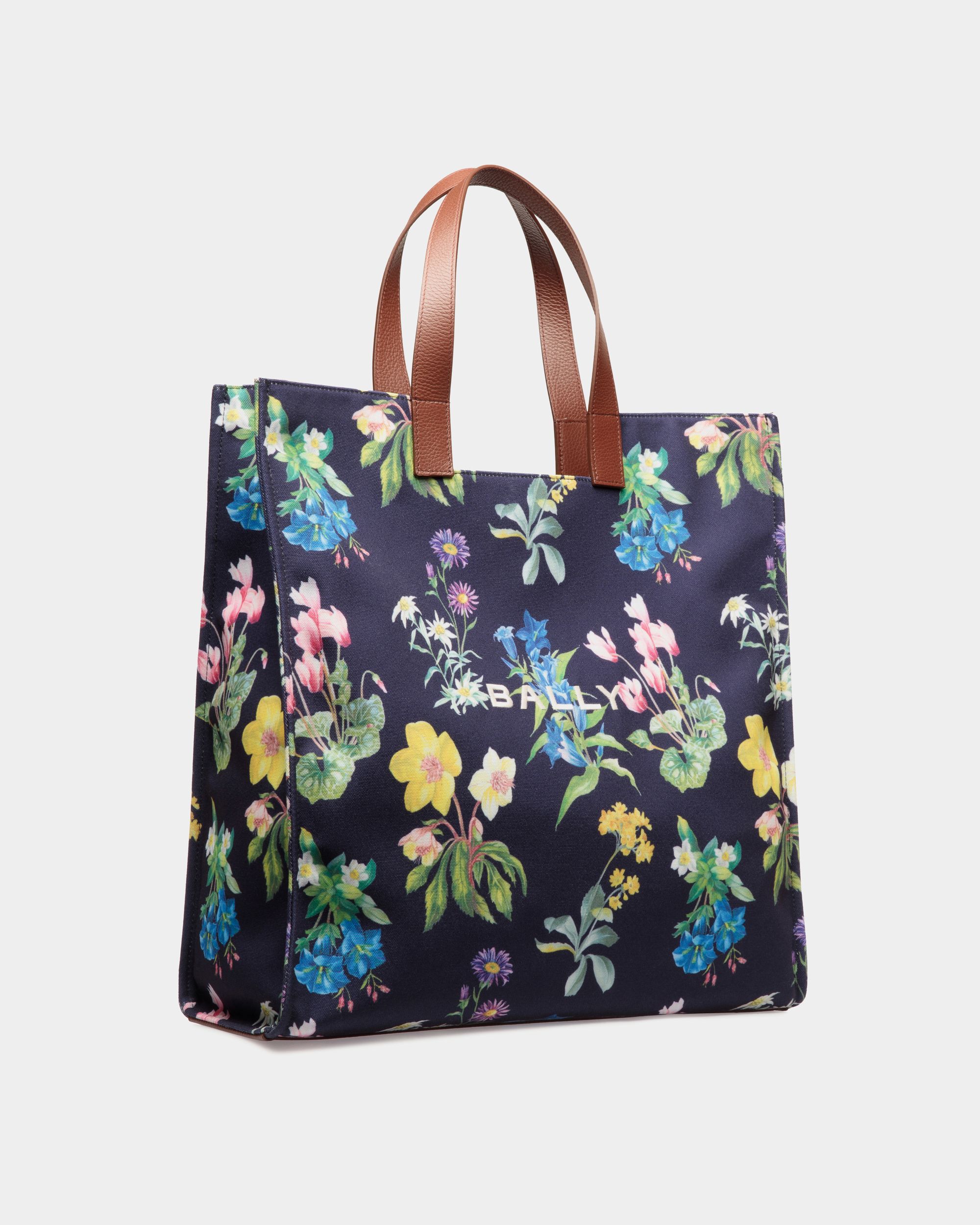 Easy Bally Tragetasche Für Damen Aus Canvas Und Leder Mit Mountain Flower-Print - Damen - Bally - 04