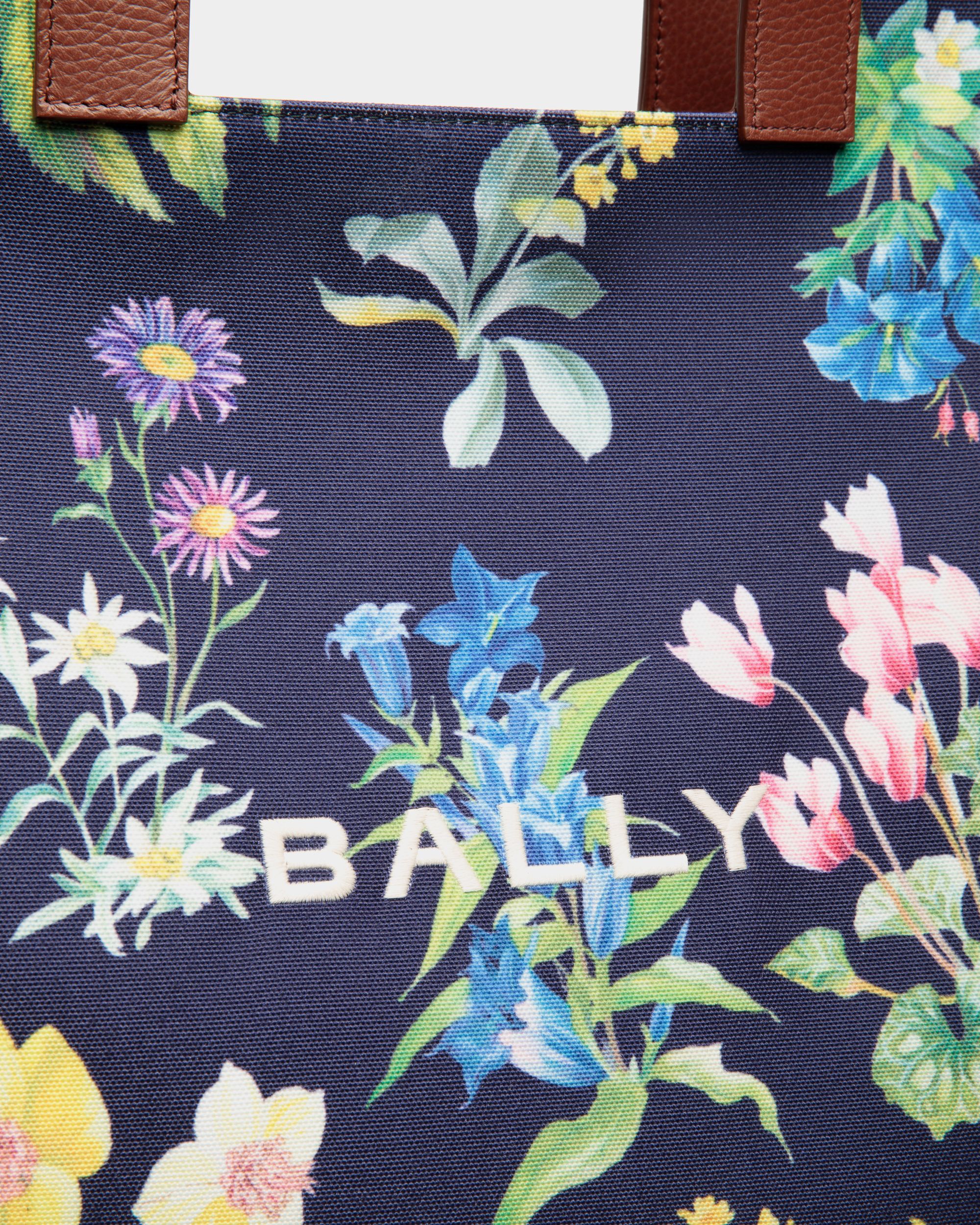 Easy Bally Tragetasche Für Damen Aus Canvas Und Leder Mit Mountain Flower-Print - Damen - Bally - 06
