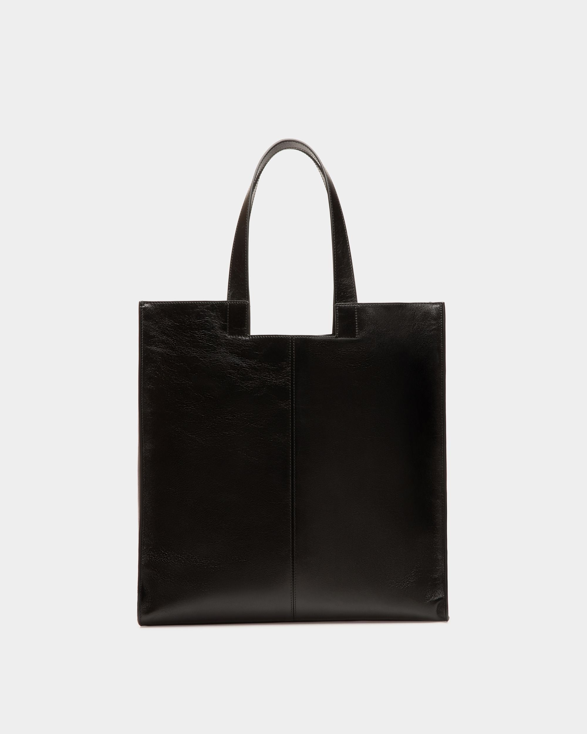 Tote Bag Easy Bally In Pelle Nera Con Borchie - Donna - Bally - 03
