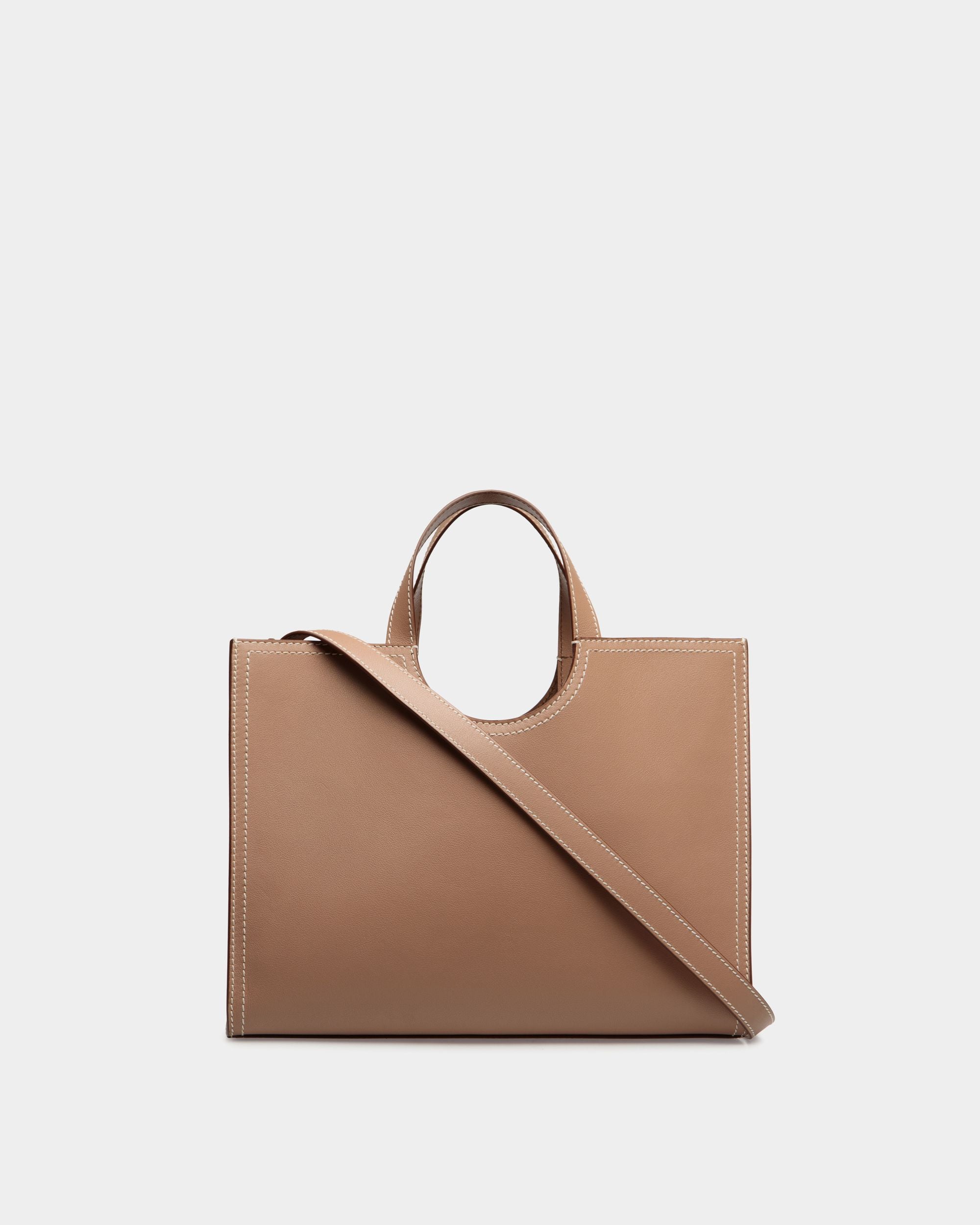 Tote Bag Easy Bally In Pelle Praline Beige - Donna - Bally - 03