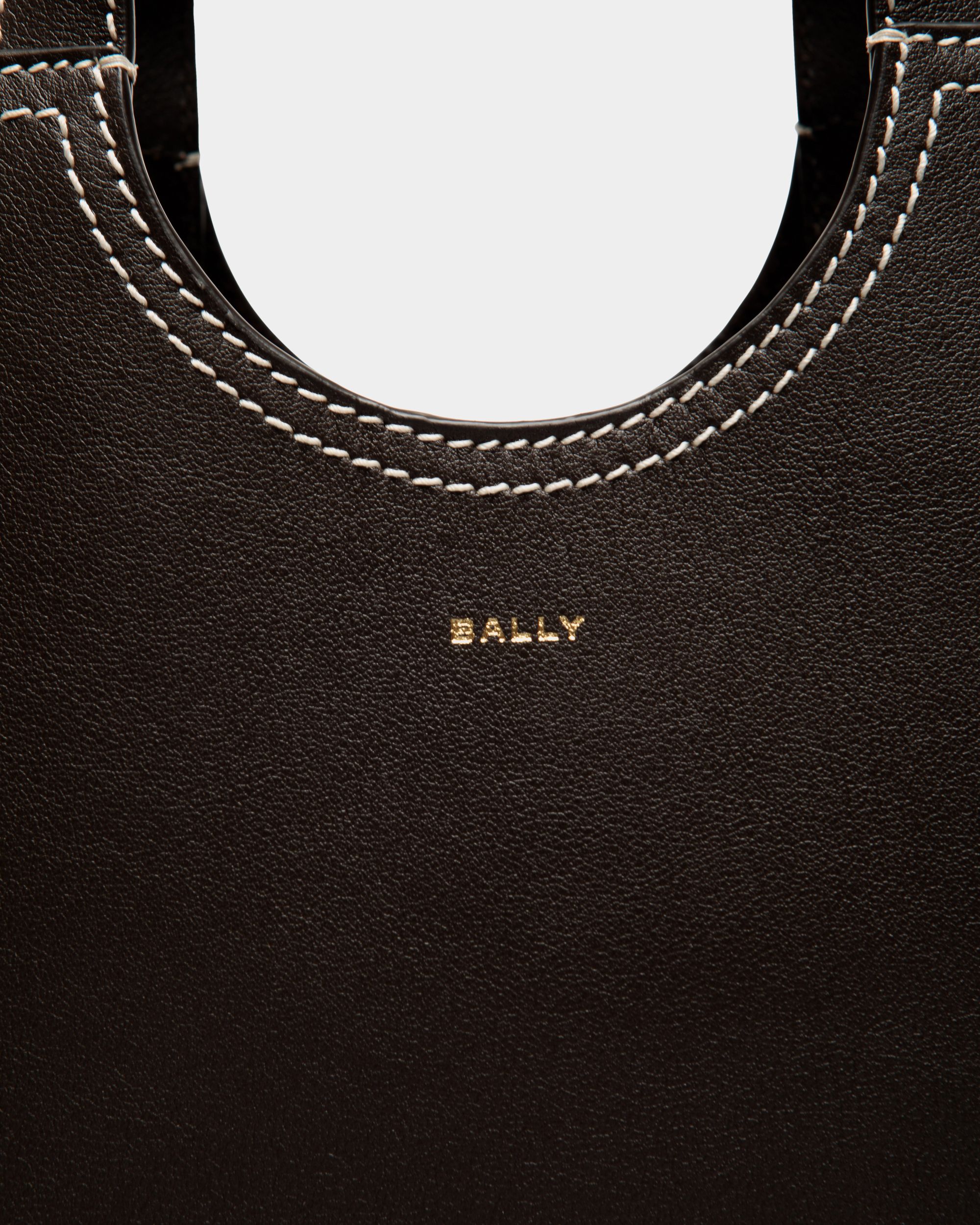 Sac Cabas Easy Bally En Cuir Ebano - Femme - Bally - 06