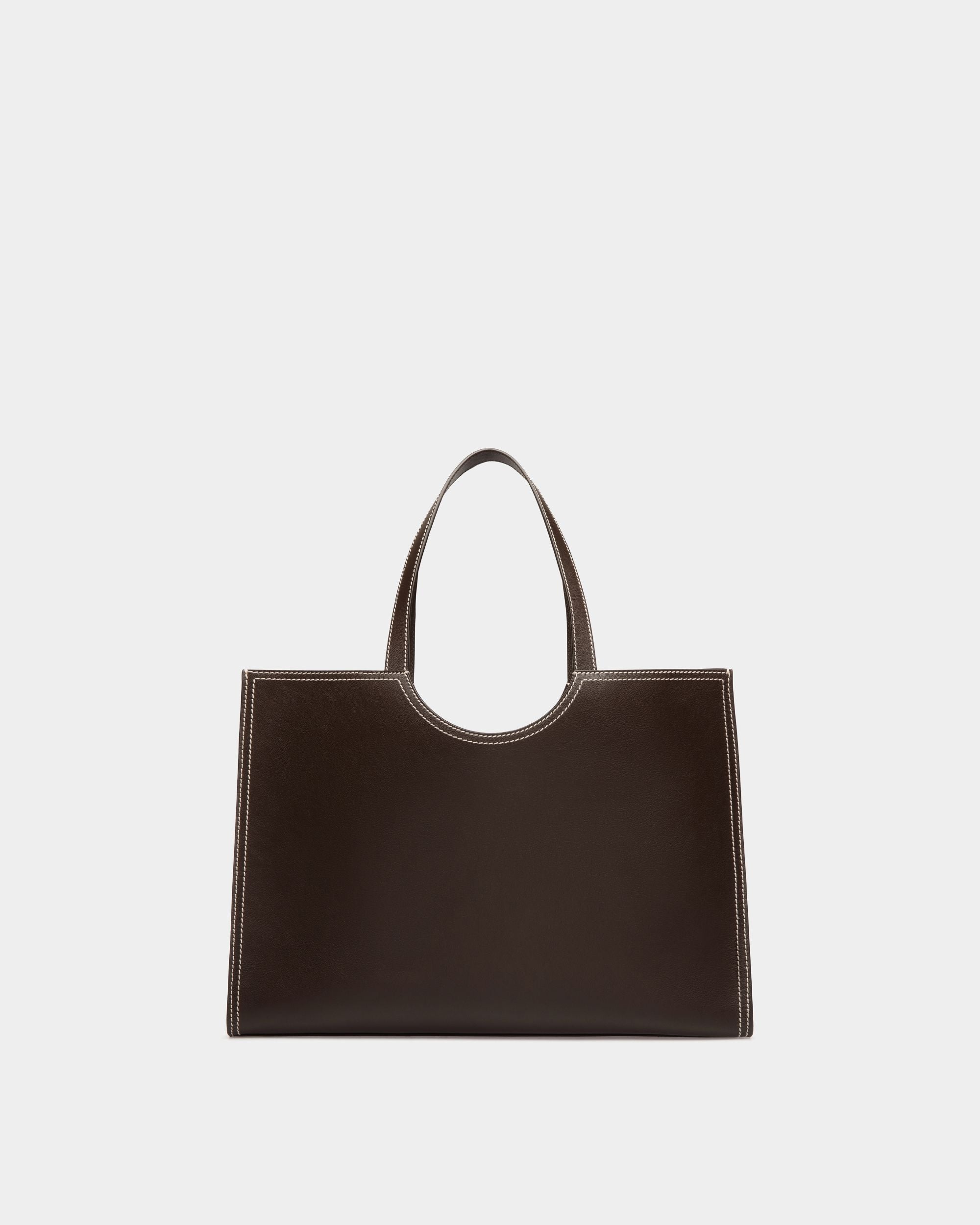 Easy Bally Tragetasche Aus Leder In Ebenholzschwarz - Women's - Bally - 03