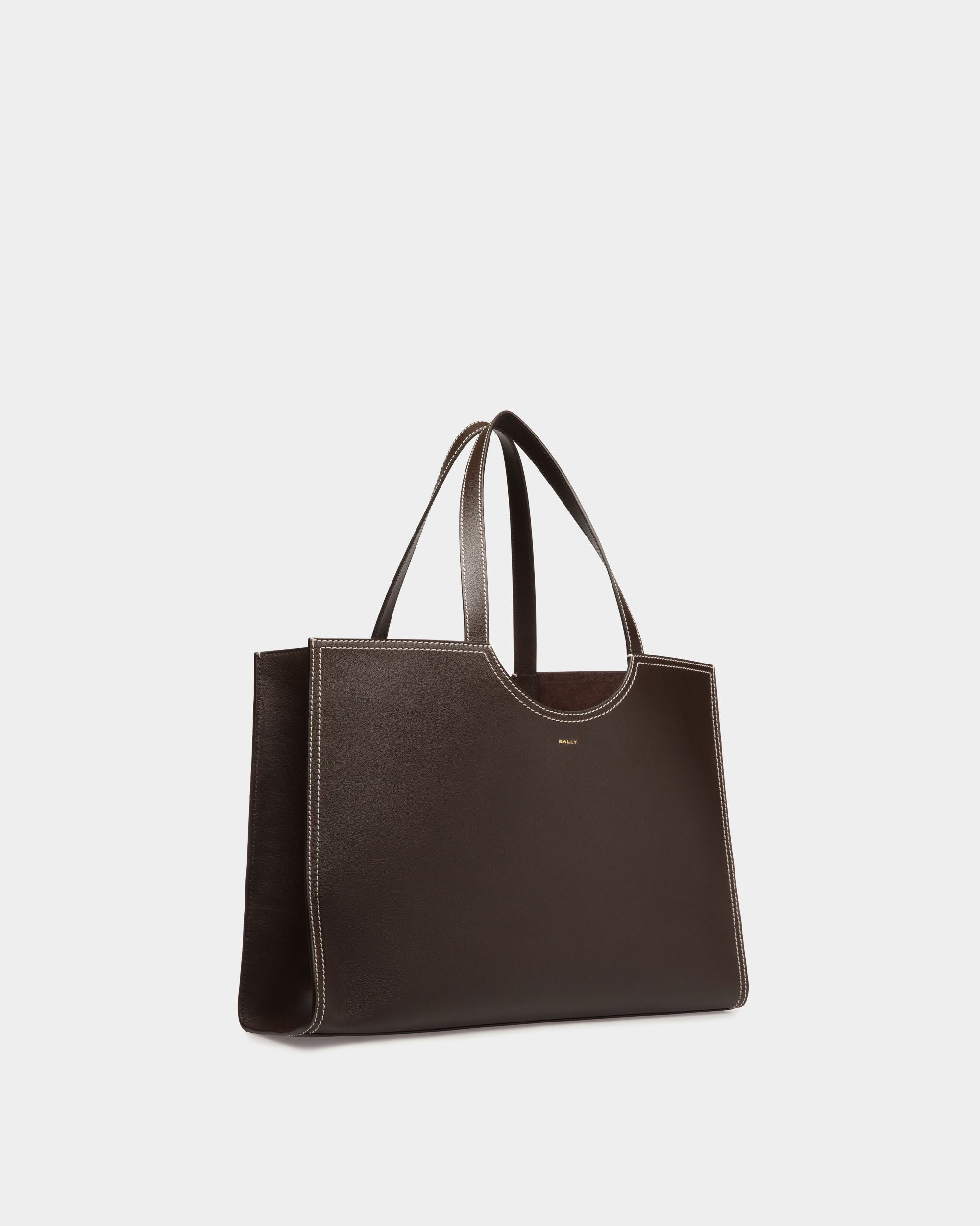 Easy Bally Tragetasche Aus Leder In Ebenholzschwarz - Damen - Bally - 04