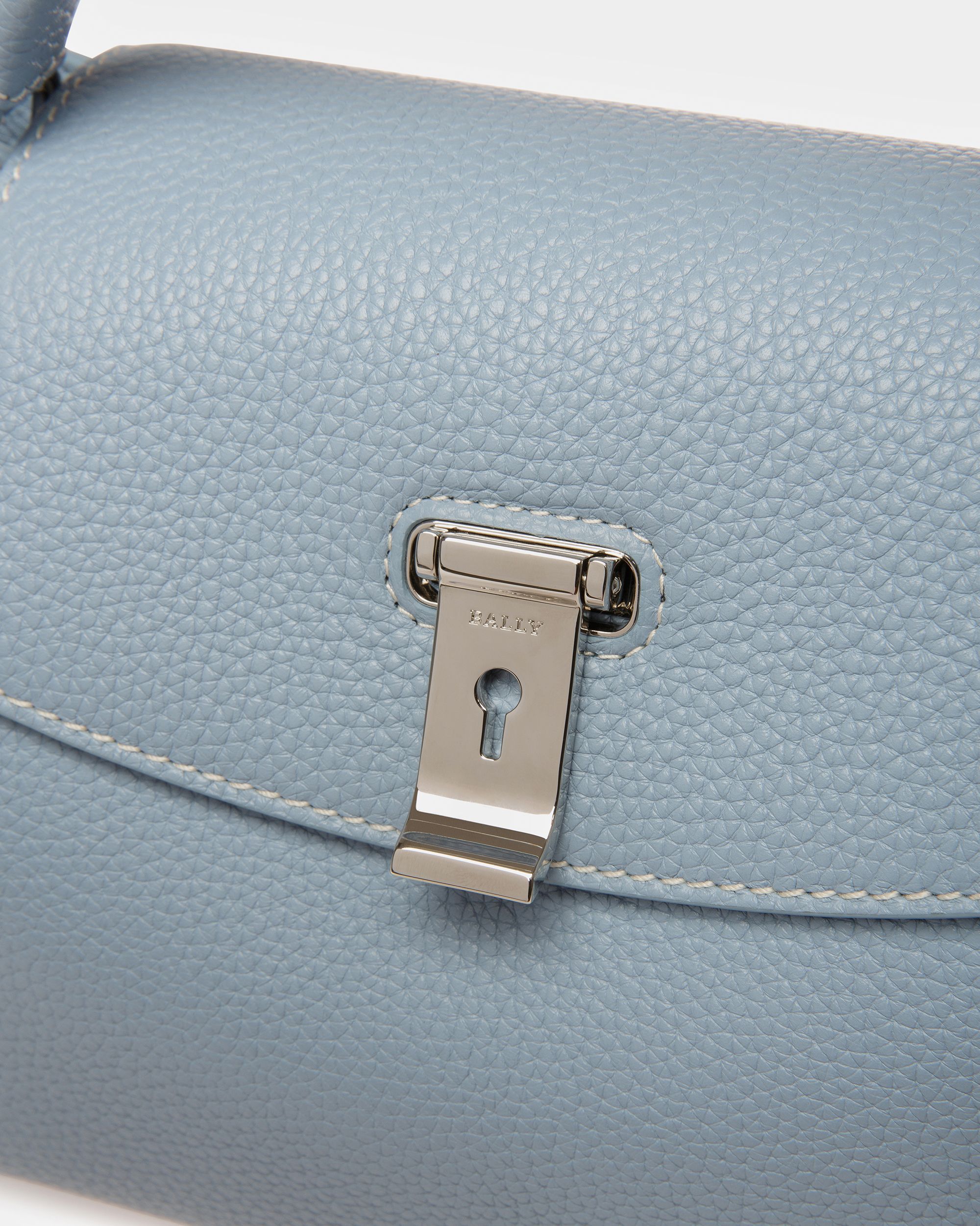 Layka Small Borsa A Mano In Pelle Azzurra - Donna - Bally - 04