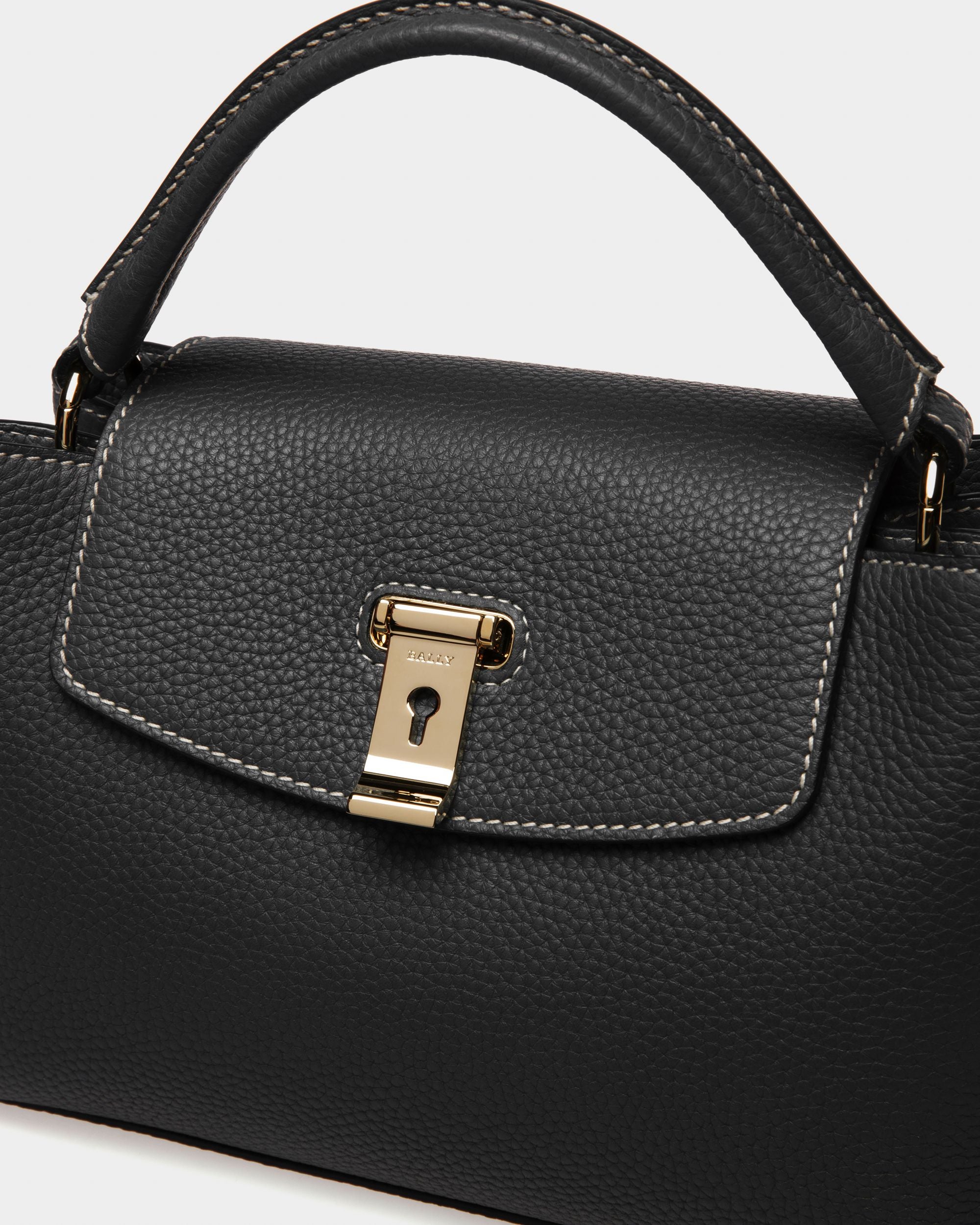 Layka Henkeltasche Aus Leder In Schwarz - Damen - Bally - 04