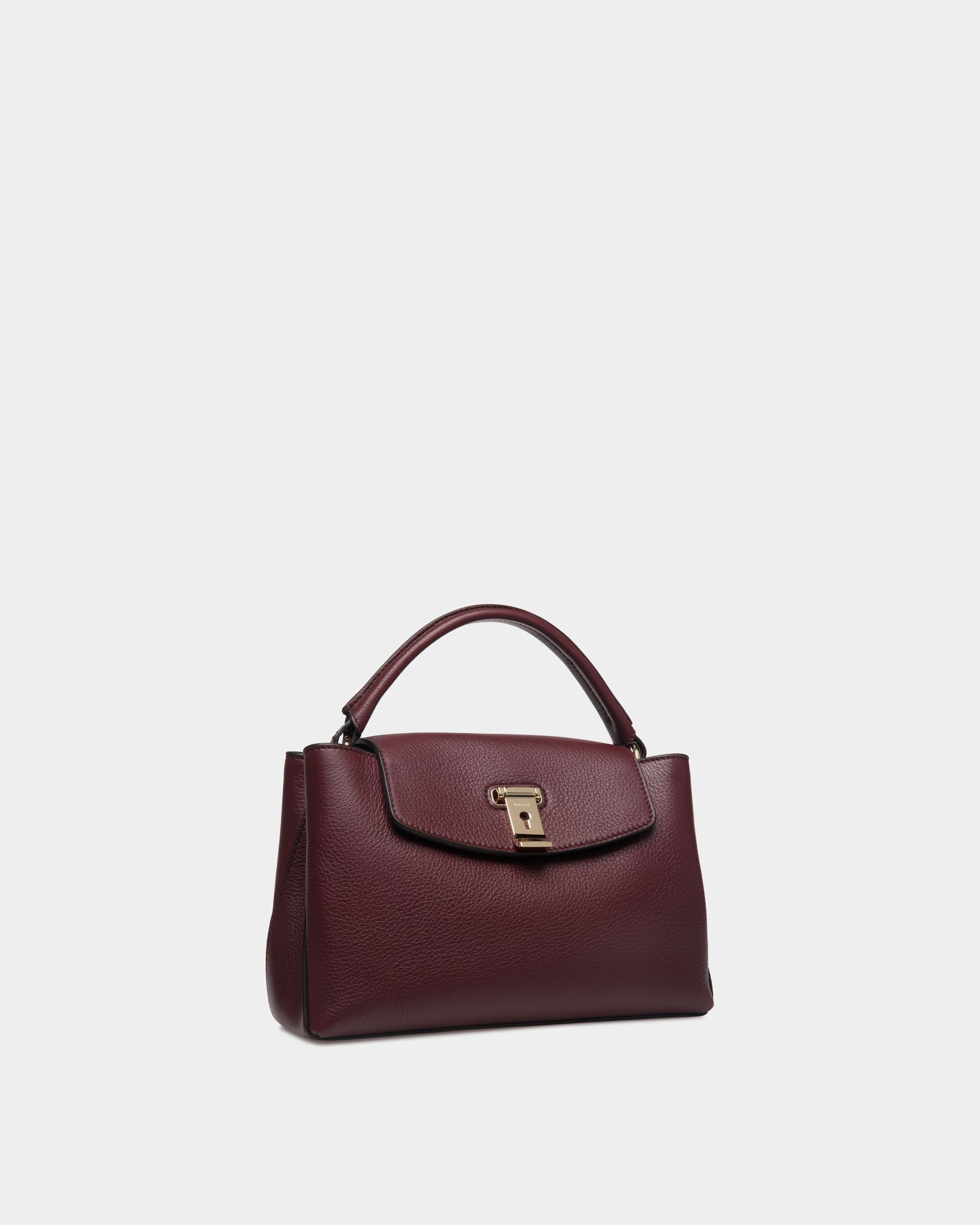 Kleine Lock Me Henkeltasche Aus Genarbtem Leder In Andorra - Women's - Bally - 04