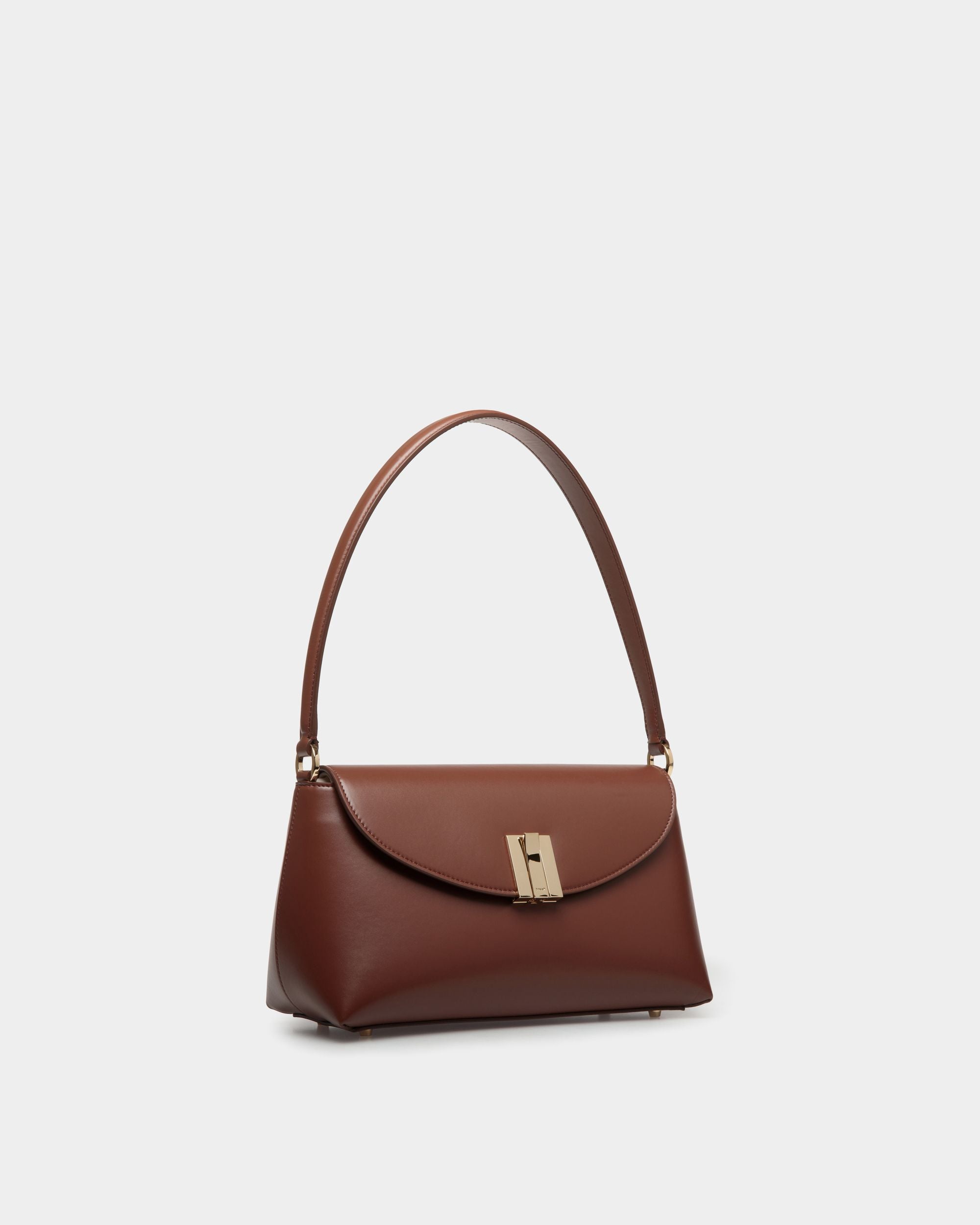 Kleine Henkeltasche Ollam Aus Braunem Leder - Women's - Bally - 03