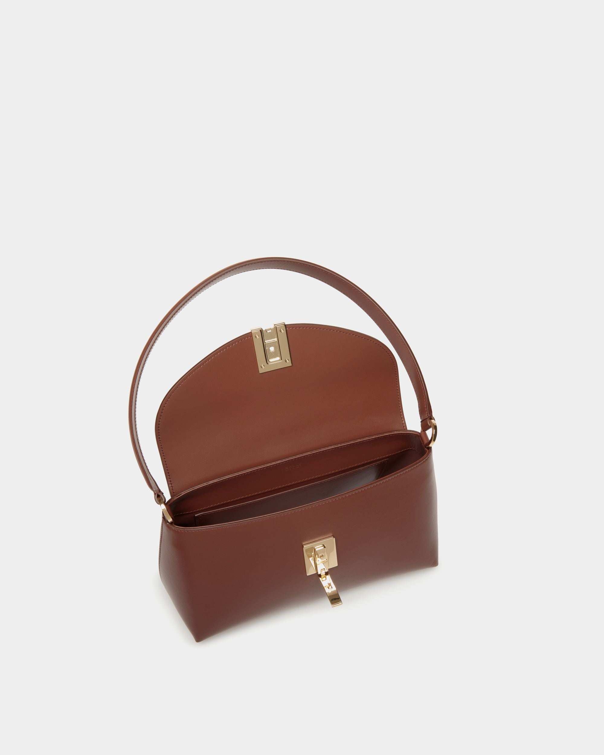 Kleine Henkeltasche Ollam Aus Braunem Leder - Women's - Bally - 04