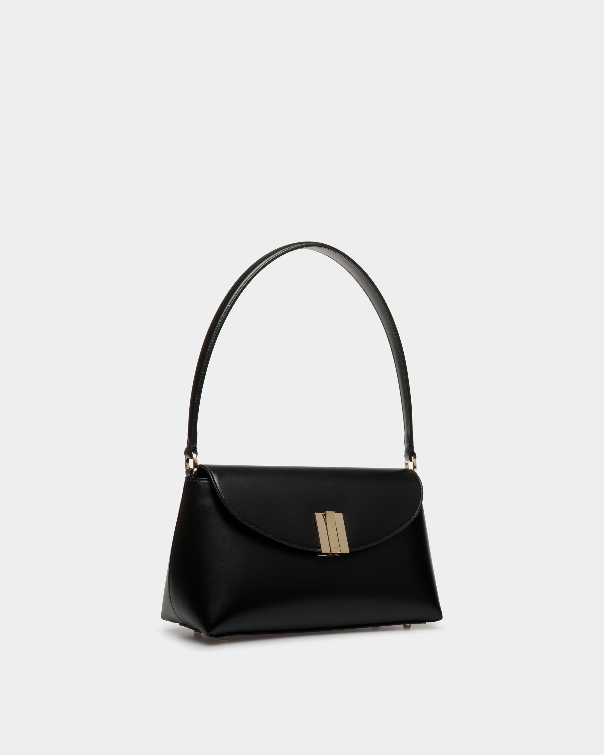 Kleine Henkeltasche Ollam Aus Leder In Schwarz - Donna - Bally - 04