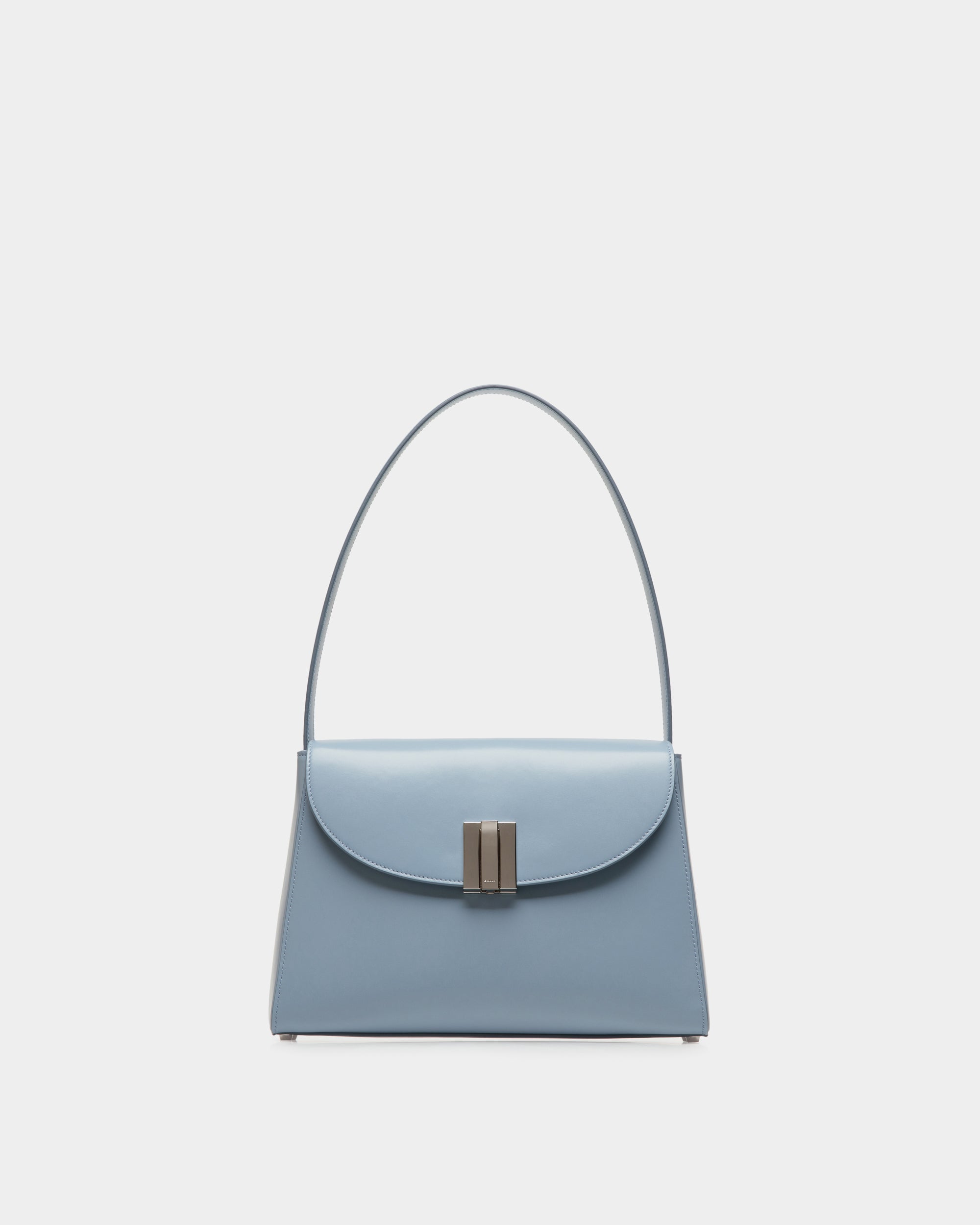 Borsa A Spalla Ollam In Pelle Light Blue - Donna - Bally - 01
