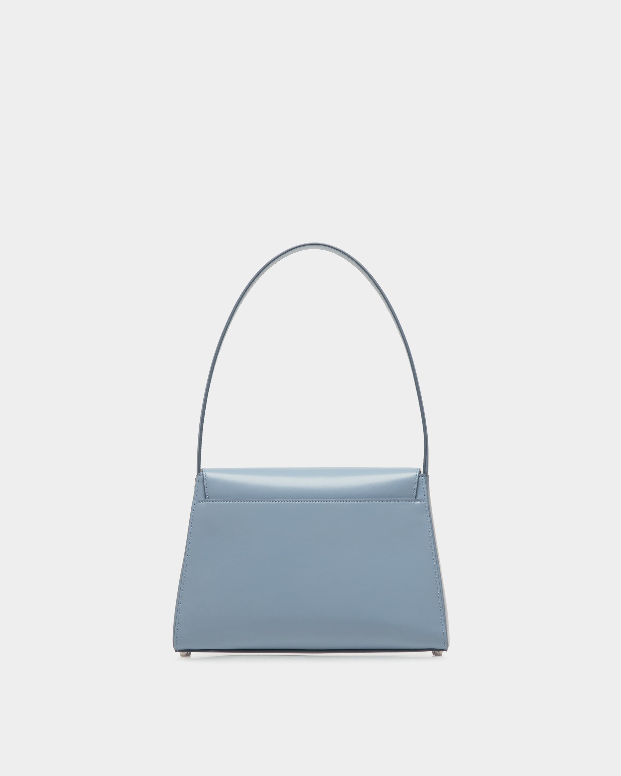 Borsa A Spalla Ollam In Pelle Light Blue - Donna - Bally - 03