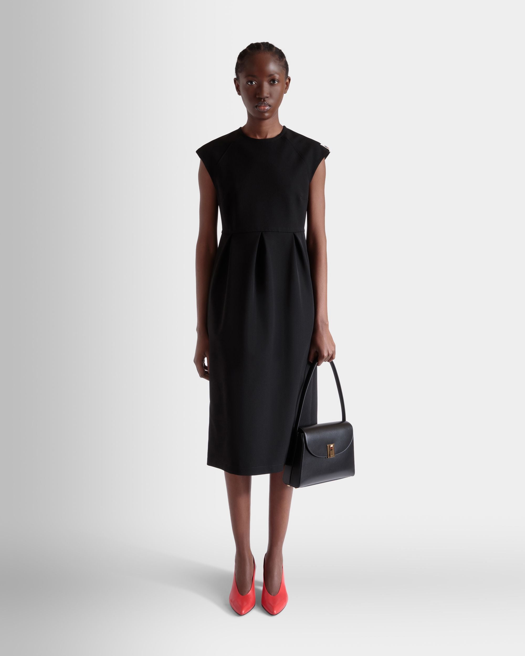 Ollam Shoulder Bag in Black Leather - Women's - Bally - 02