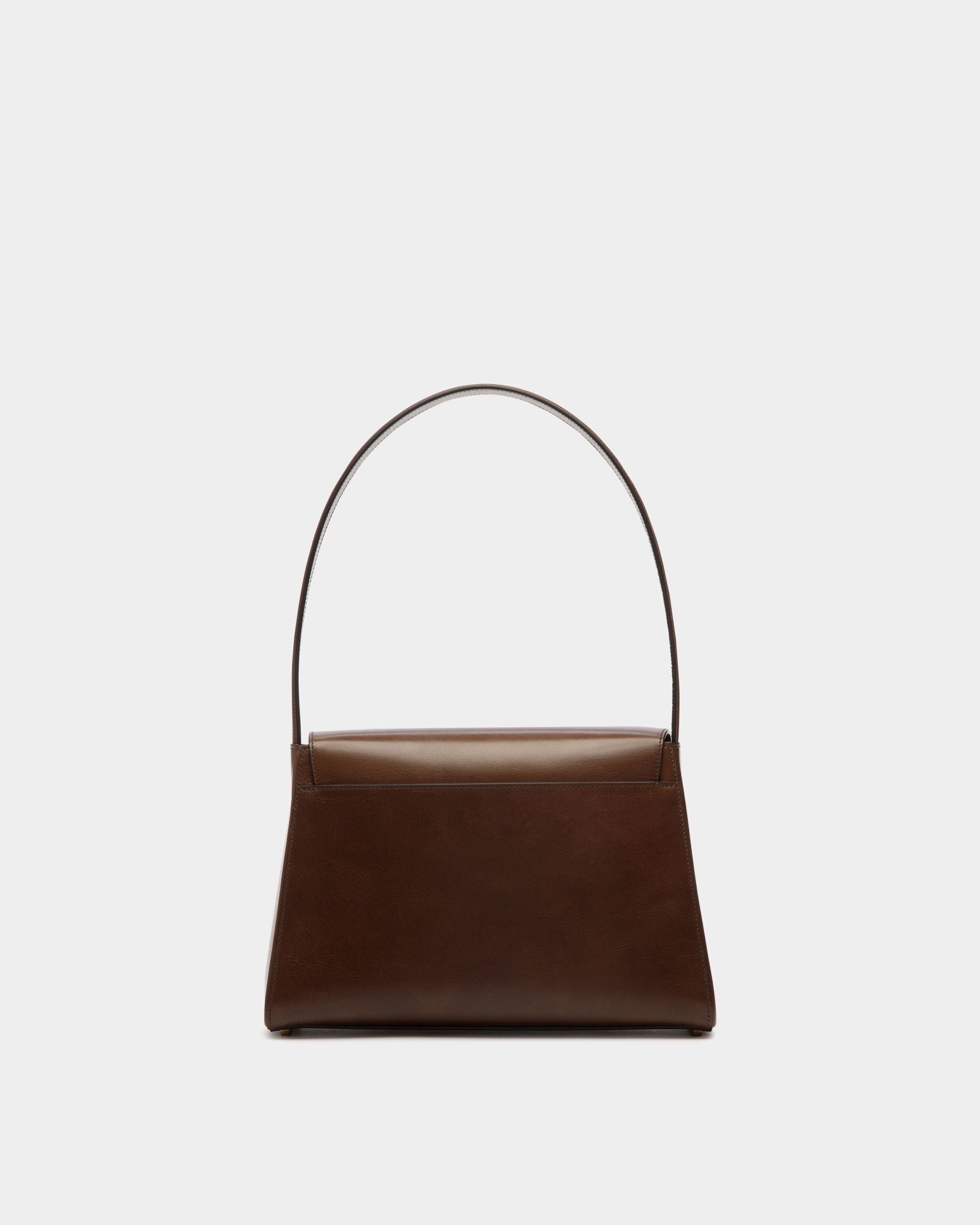 Ollam Shoulder Bag In Marron Glacé Leather - Women's - Bally - 02