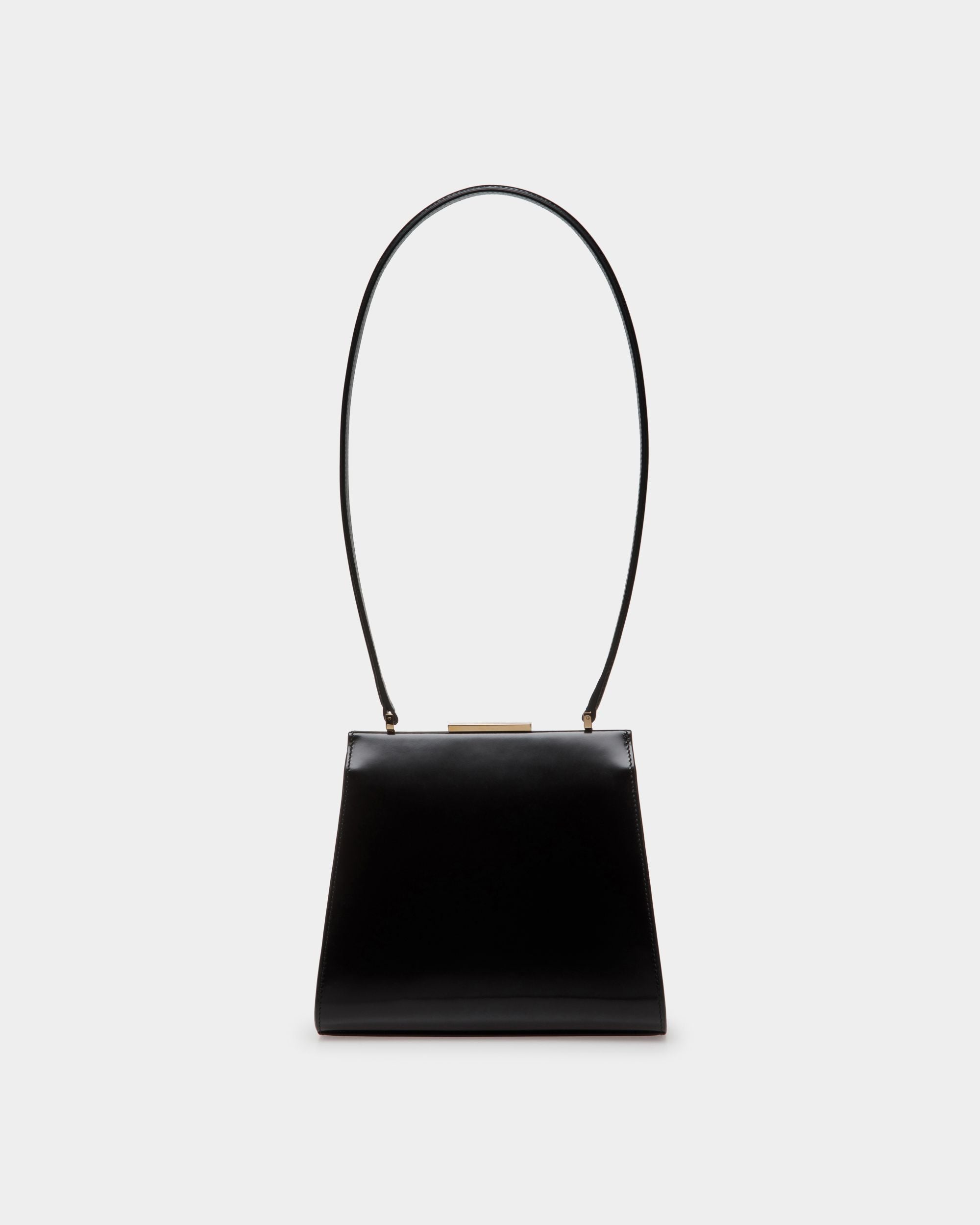 Deco Schultertasche Aus Gebürstetem Leder In Schwarz - Damen - Bally - 03